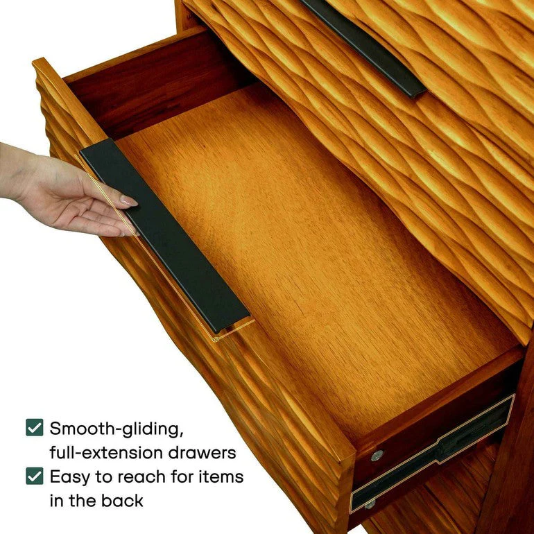 Acacia Elara Dresser with 5 Drawers - Image 3