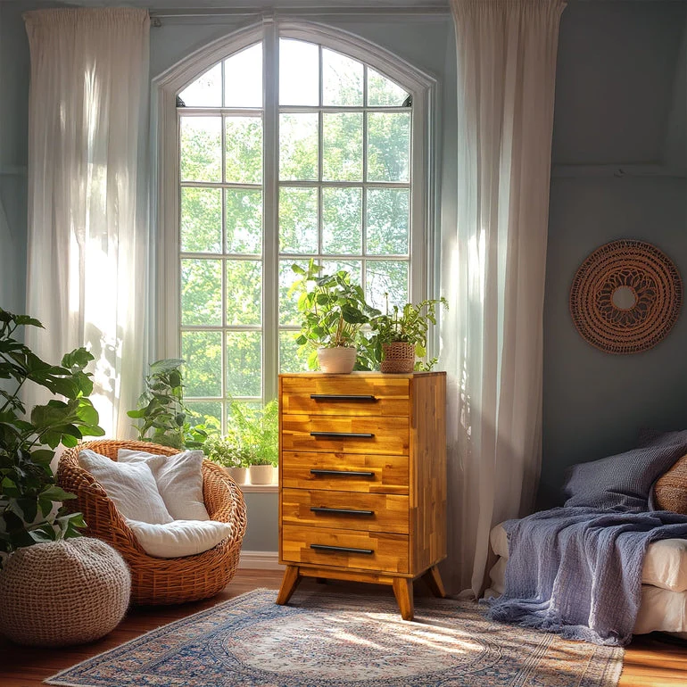 Acacia Linea Solid Wood Dresser - Image 19