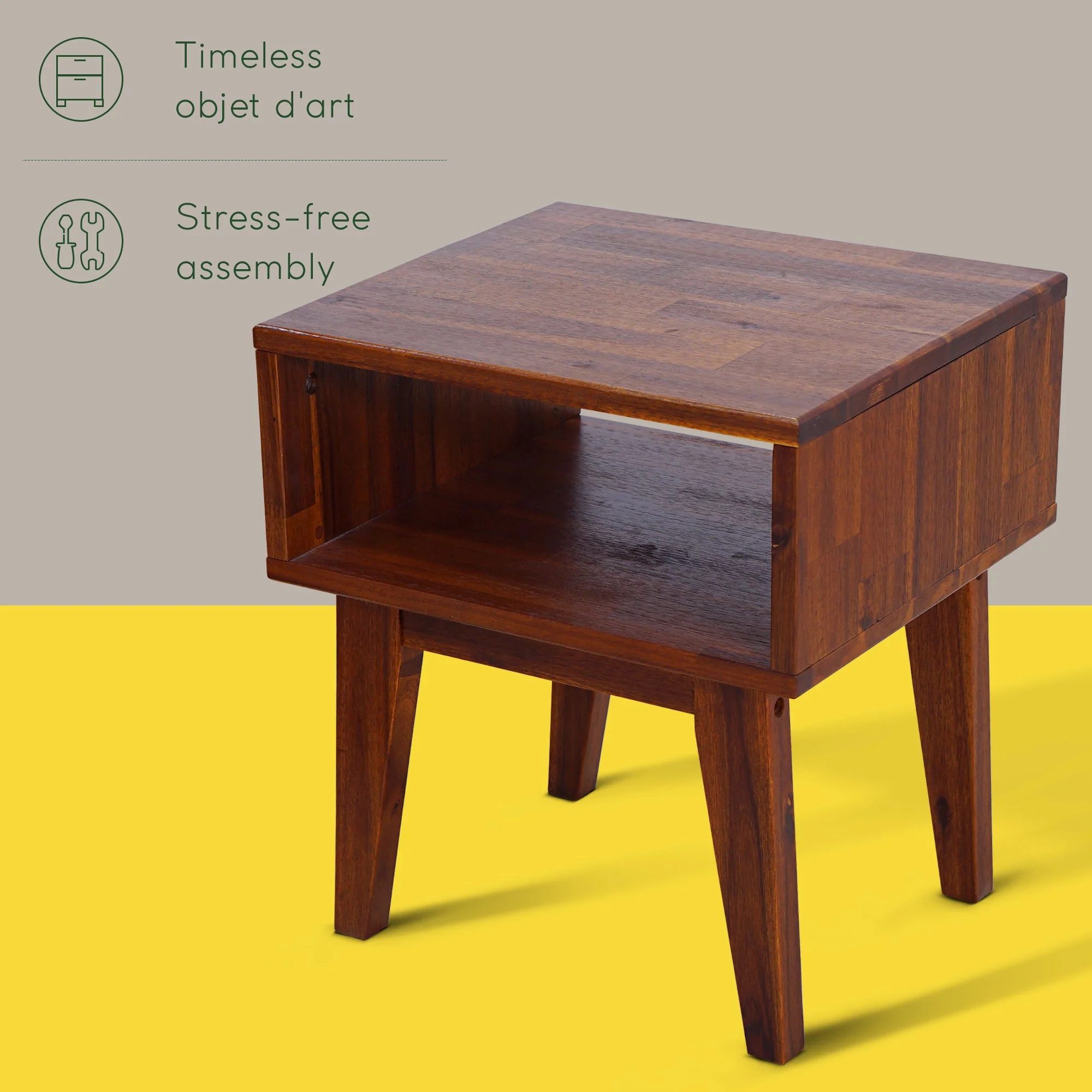 Acacia Serena Solid Wood Nightstand - Image 37