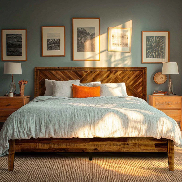 Acacia Sierra Deluxe Solid Wood Bed Frame - Image 17