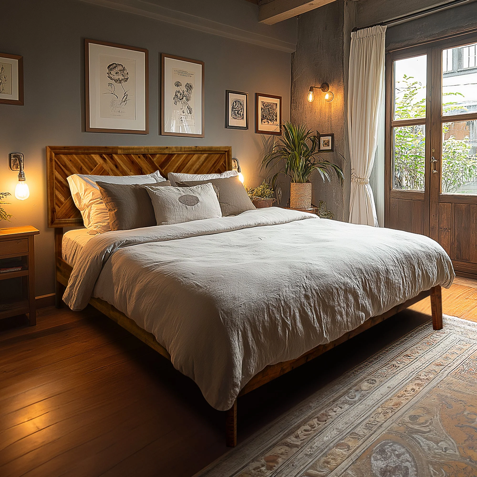 Acacia Sierra Deluxe Solid Wood Bed Frame - Image 18