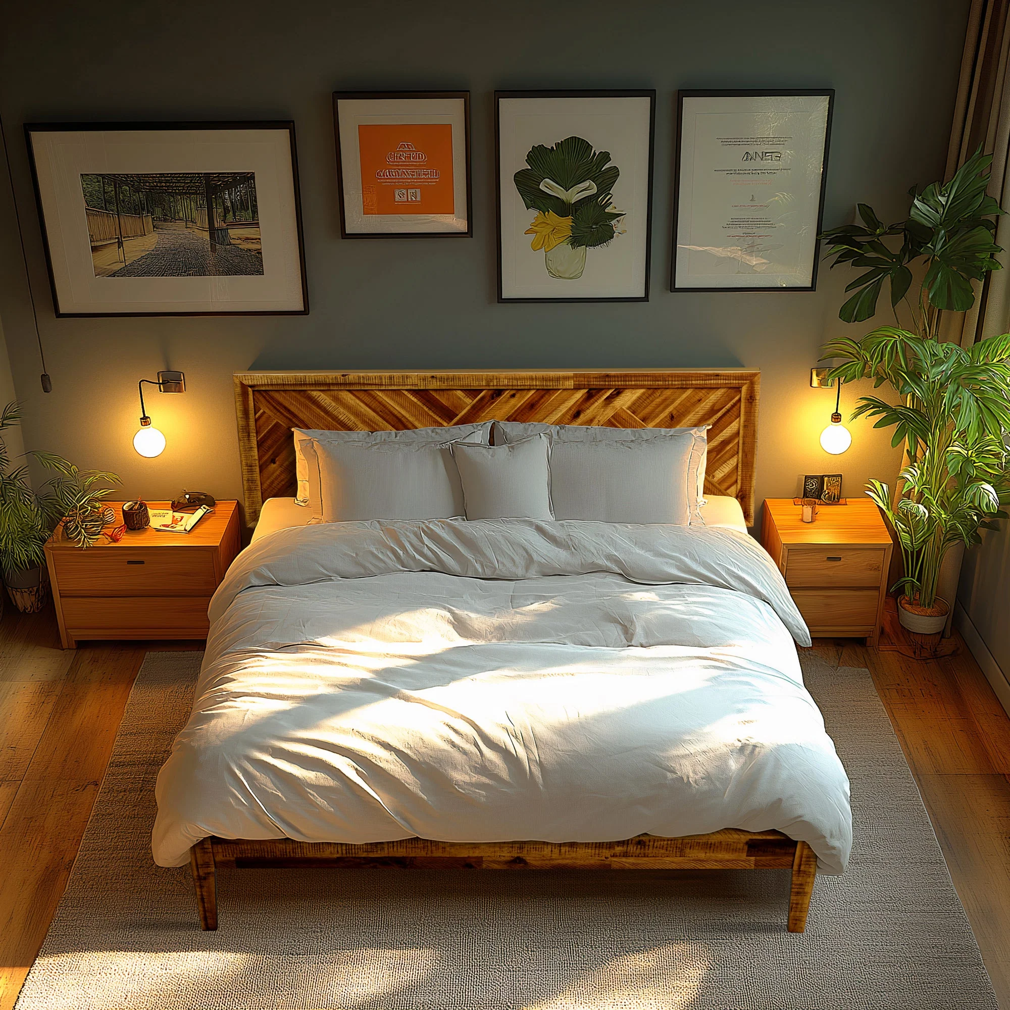 Acacia Sierra Deluxe Solid Wood Bed Frame - Image 19