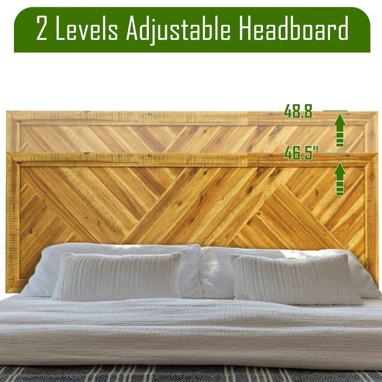 Acacia Sierra Deluxe Solid Wood Bed Frame - Image 5