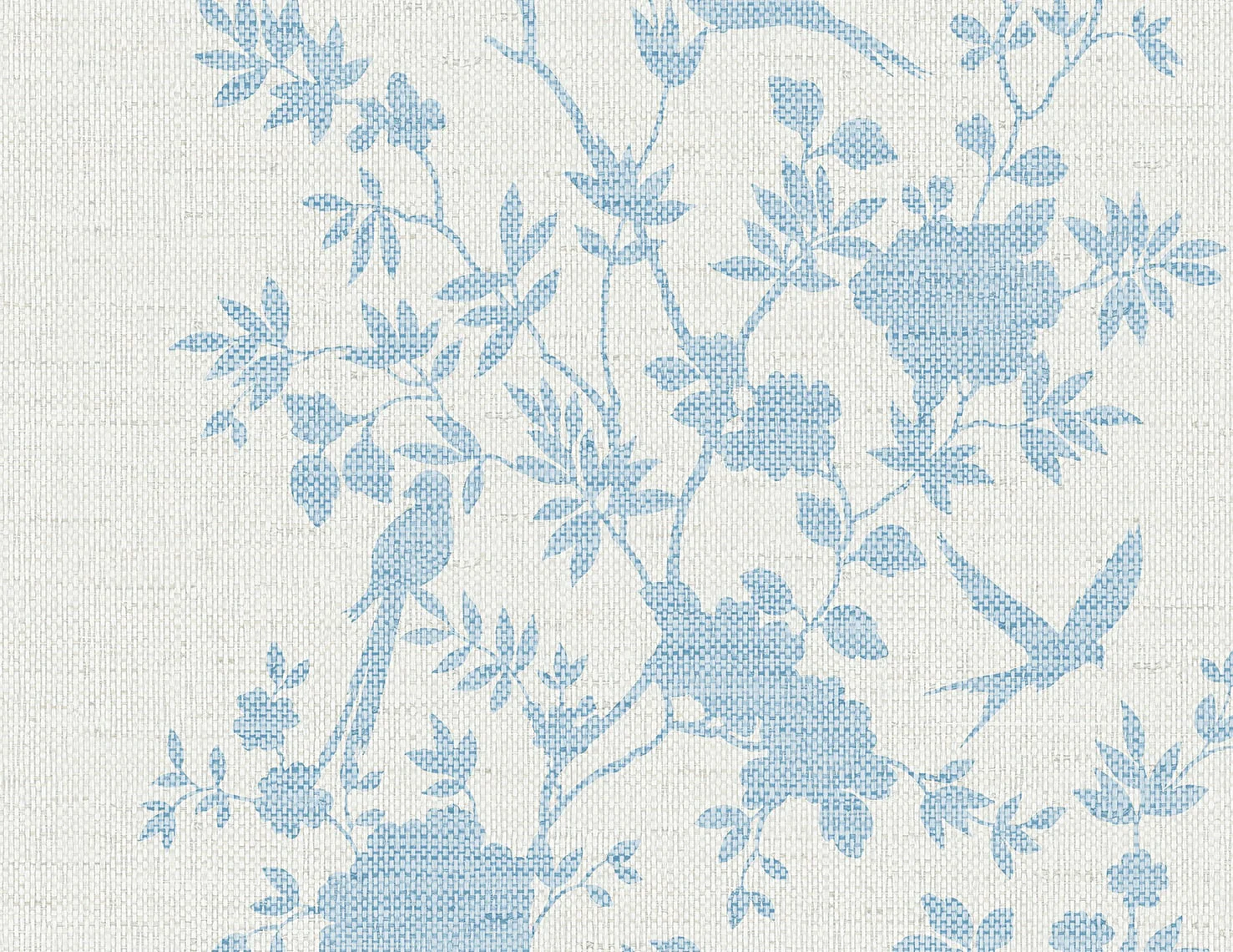 Aloha Bird Trail Chinoiserie Embossed Vinyl Unpasted Wallpaper - Image 14