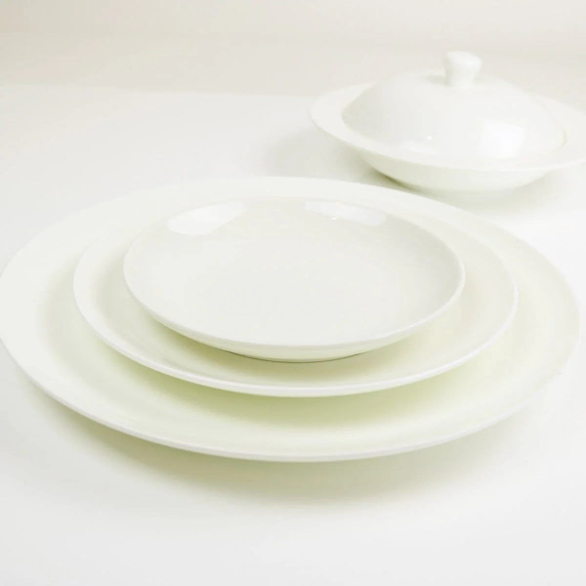 Angelic White Dinner Plates - Set Of 4 - Image 3