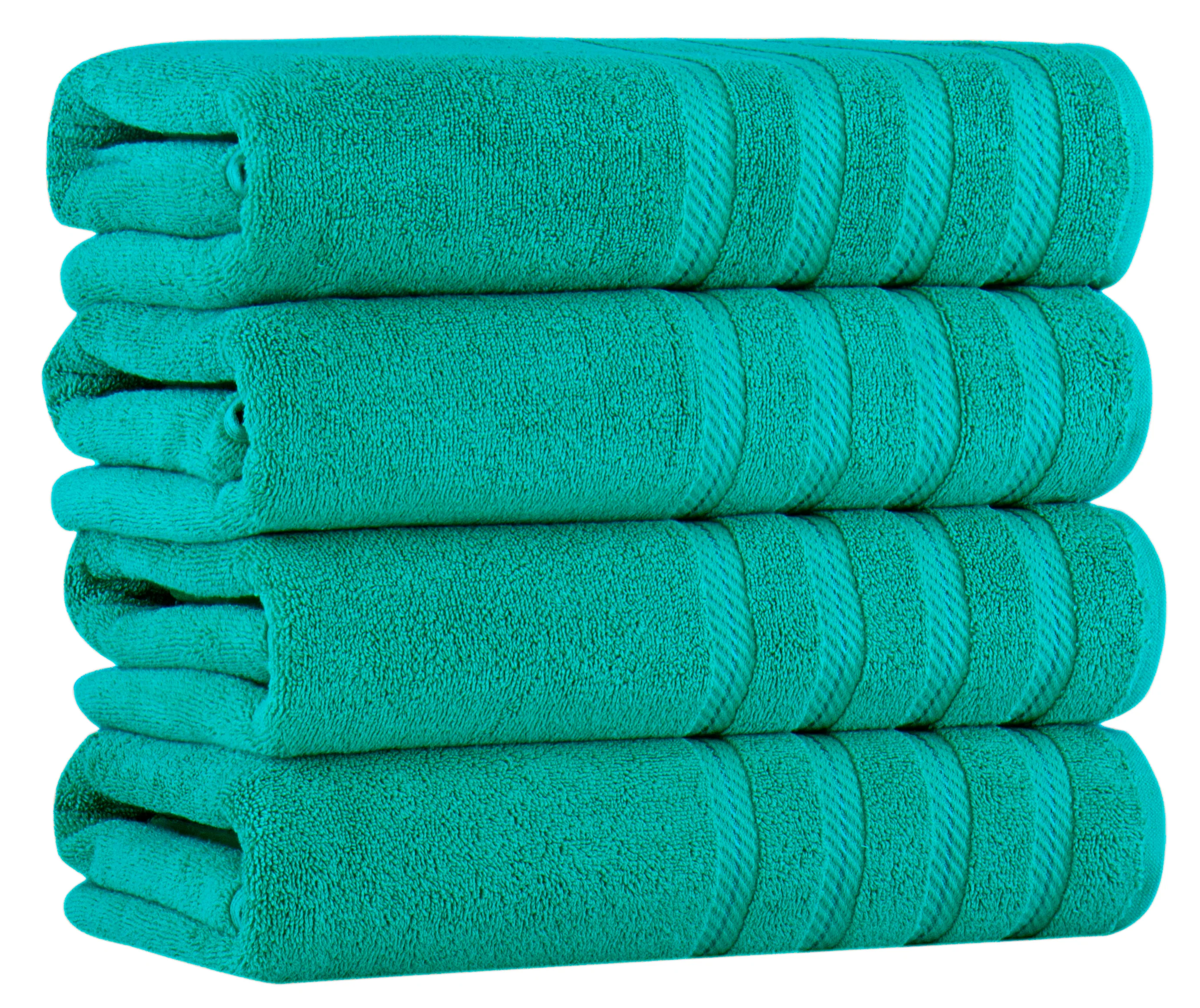 Antalya Turkish Cotton Luxury Bath Towels Set - 4 Pieces - Image 4