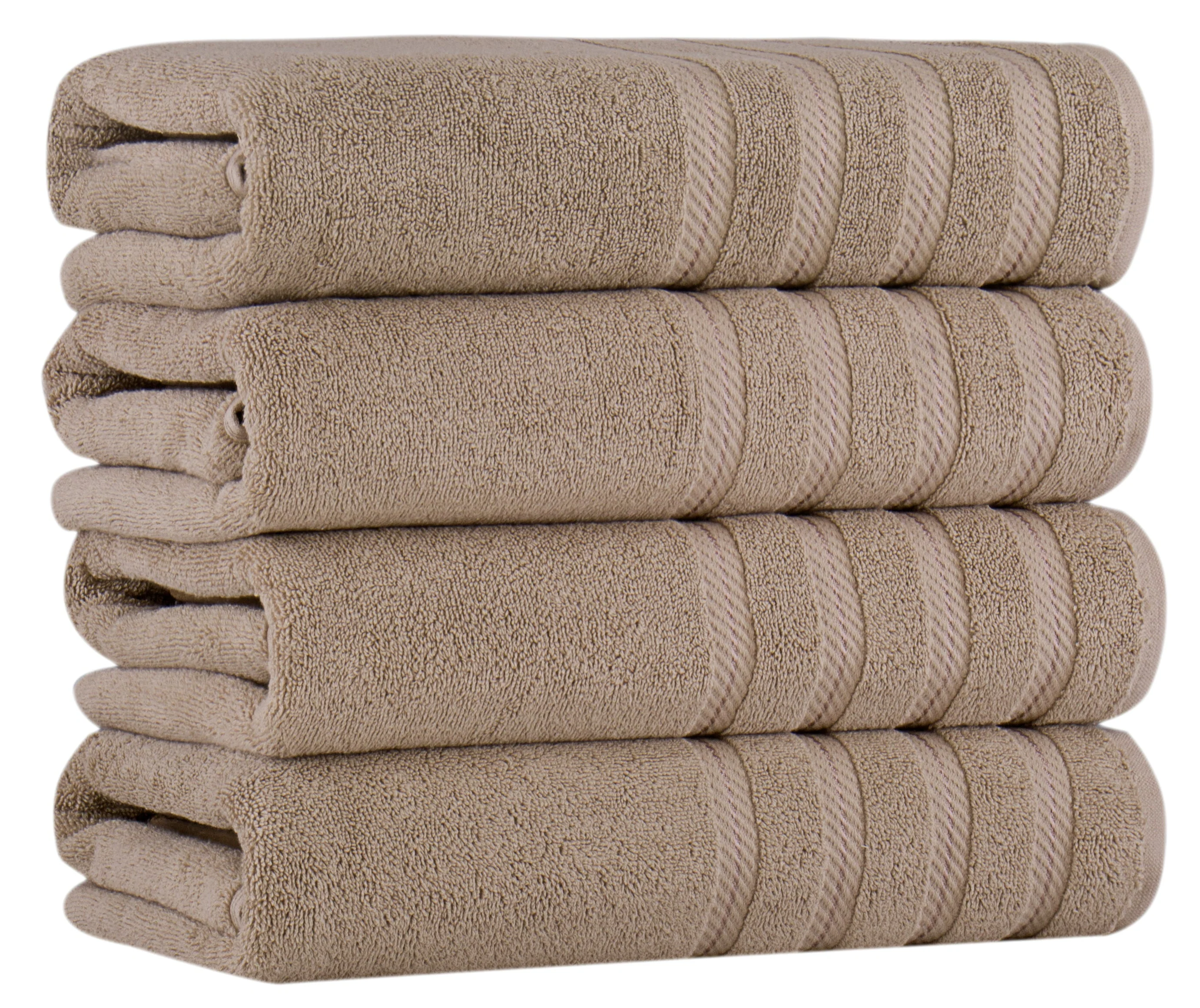 Antalya Turkish Cotton Luxury Bath Towels Set - 4 Pieces - Image 9