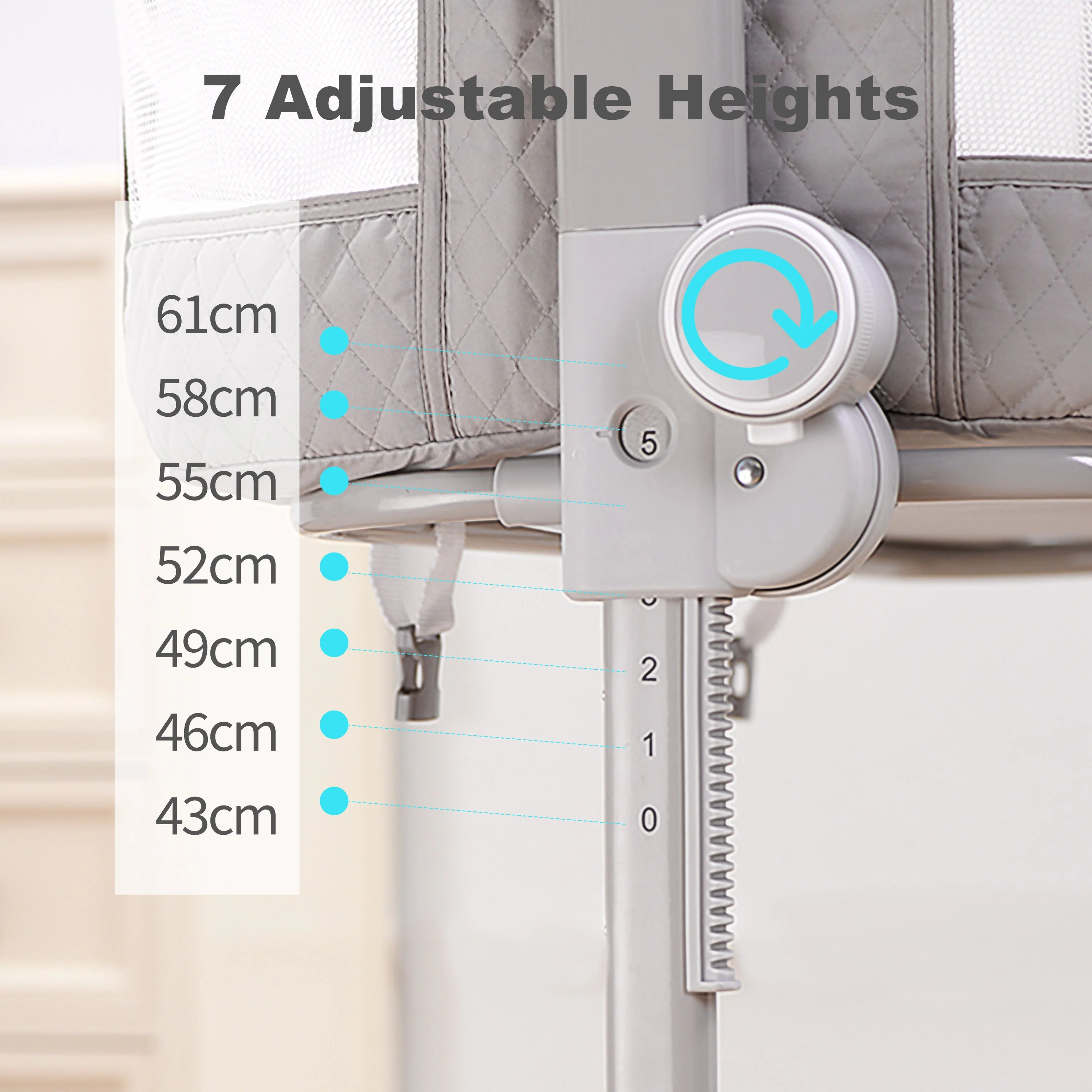Baby Bassinet Bedside Crib - Image 4