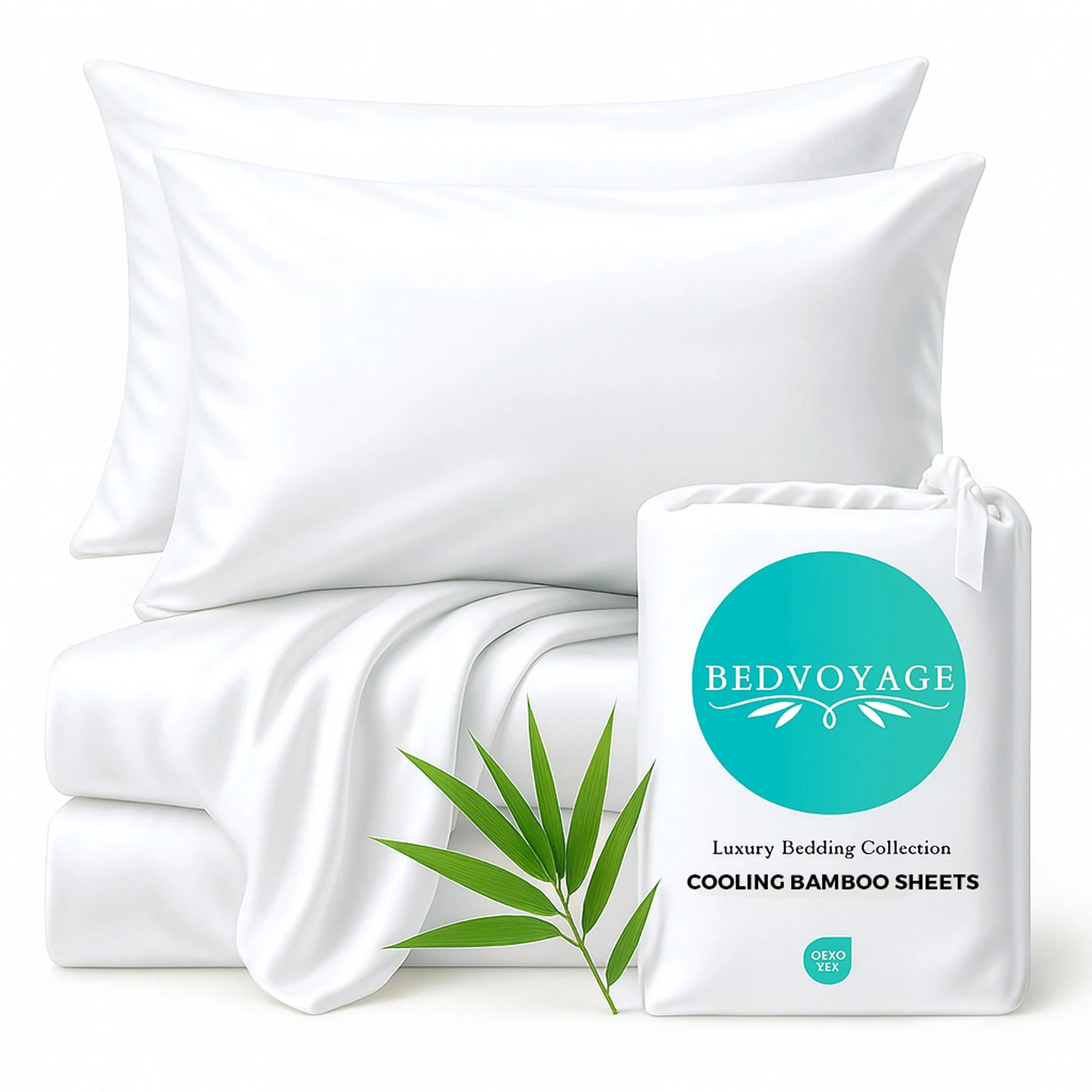 Bamboo Sheet Set - White - Image 2