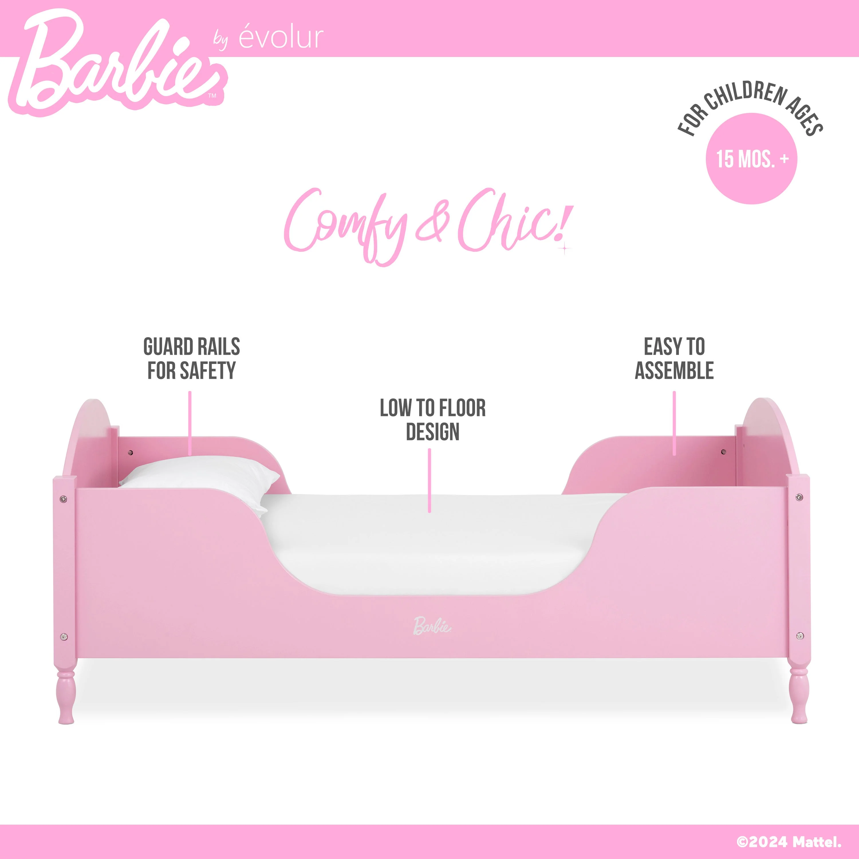 Barbie by Evolur Dreamscape Toddler Bed - Image 4
