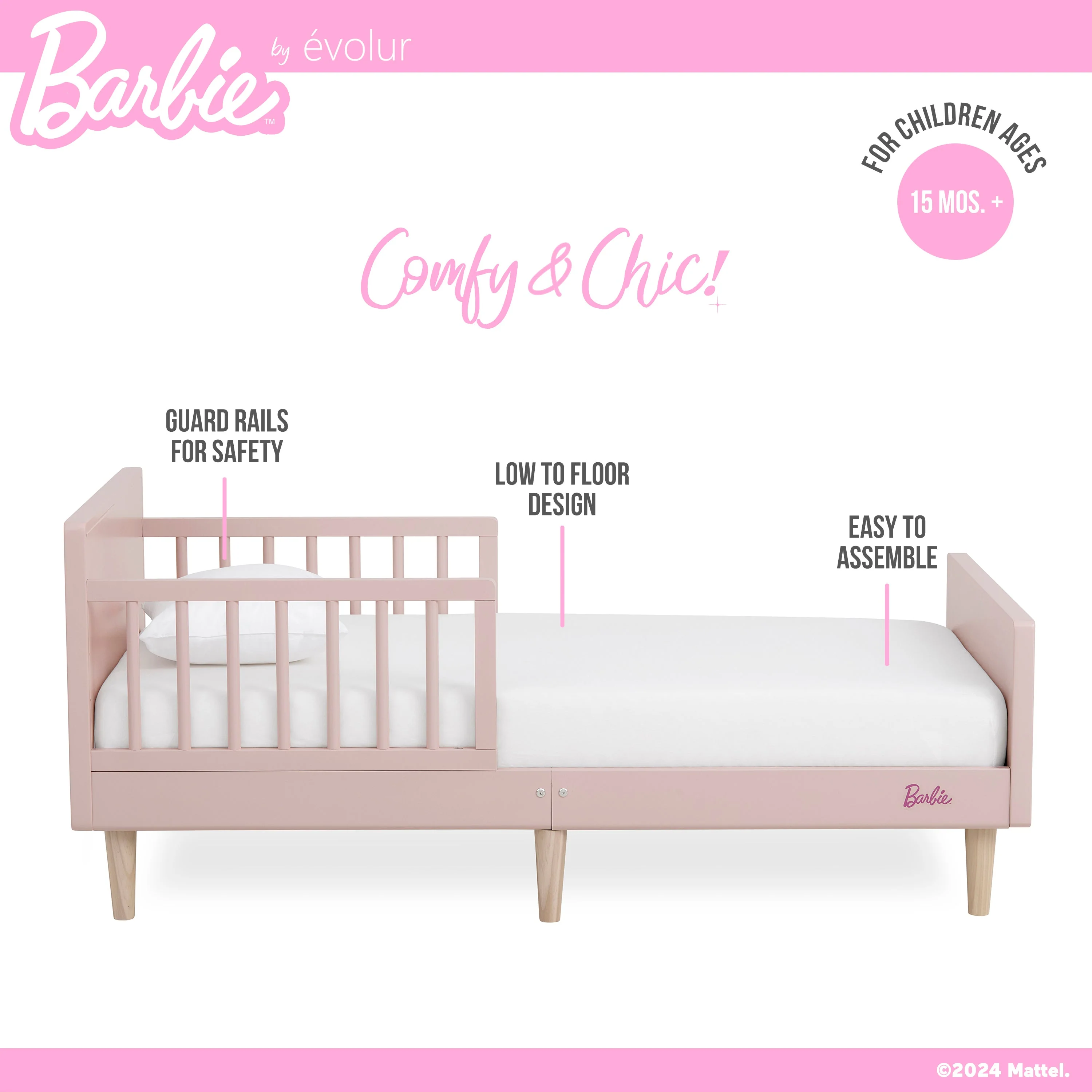 Barbie By Evolur Los Altos Toddler Bed - Image 14