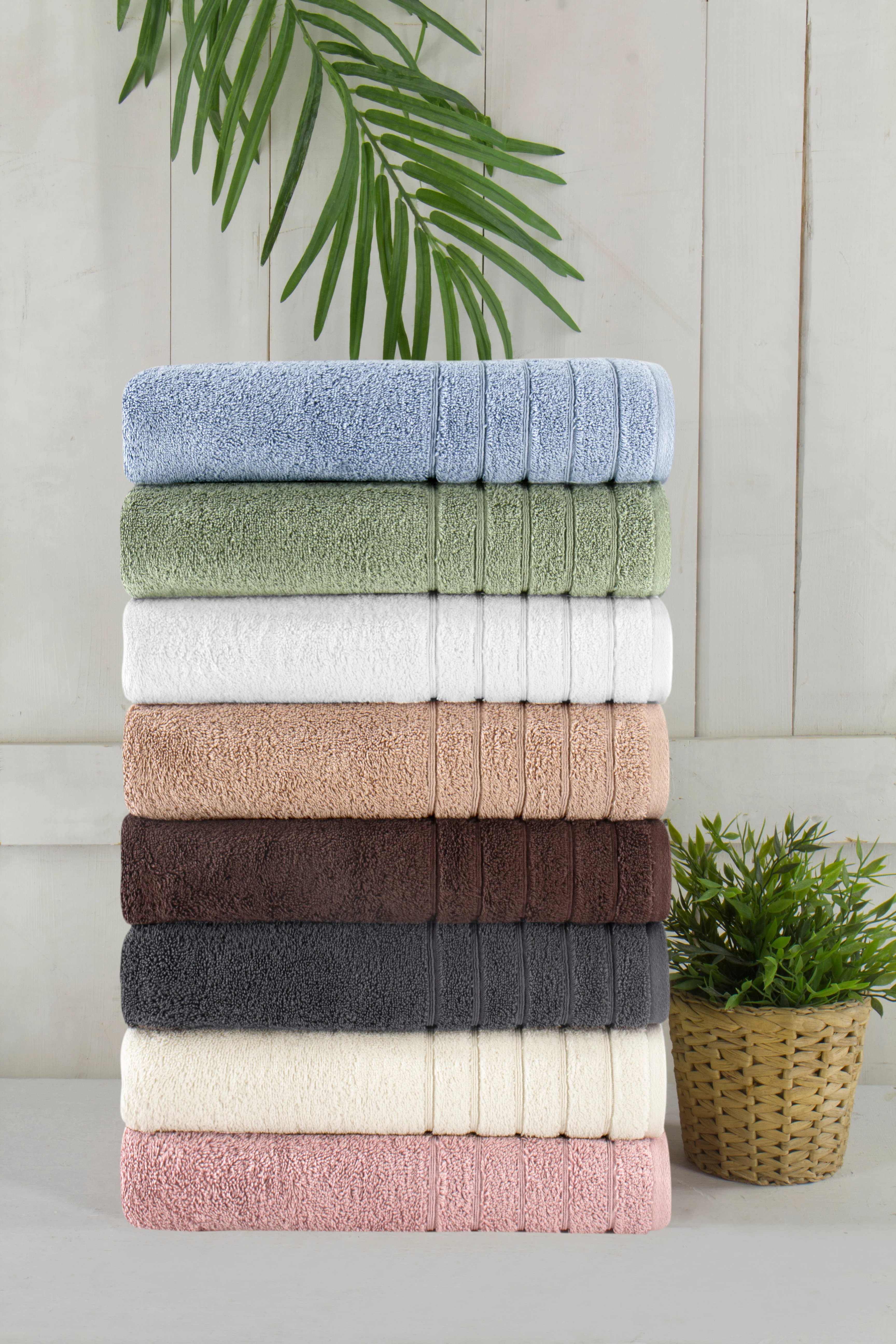 Barnum Turkish Cotton Luxury Large Bath Towels - 3 Pieces - 30x56"
