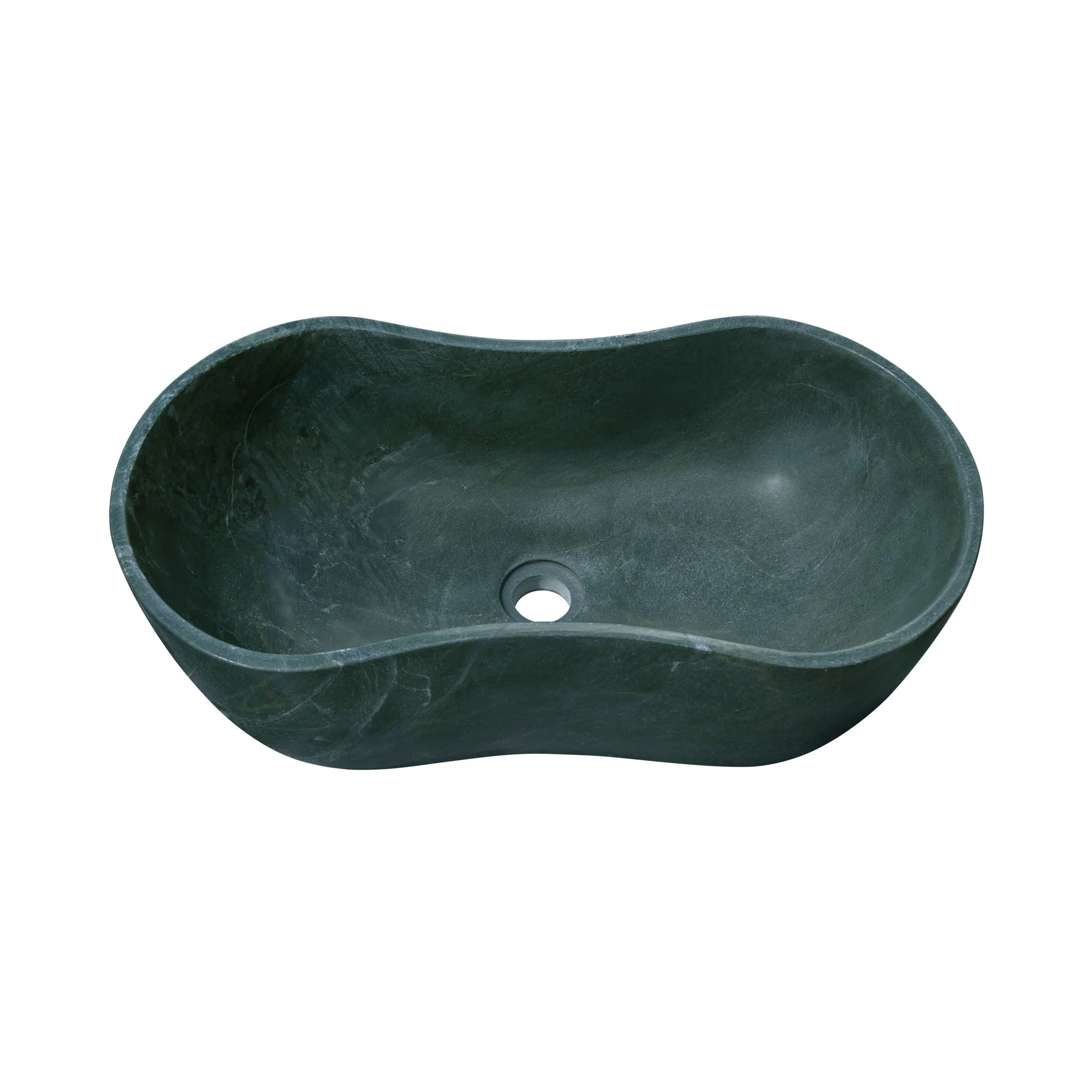 Bathroom Vessel Sink With Wavy Design by Couch - Image 5