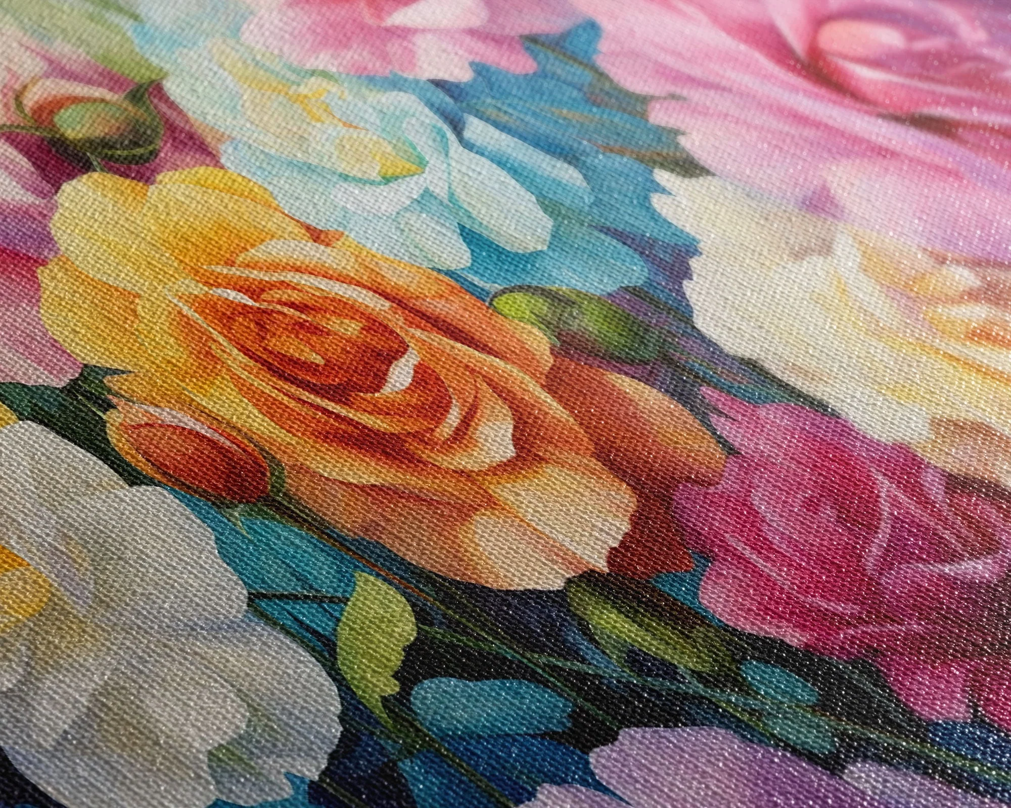 Beautiful Rose Art, Framed Canvas Print, 3 Piece Art Set - Image 8
