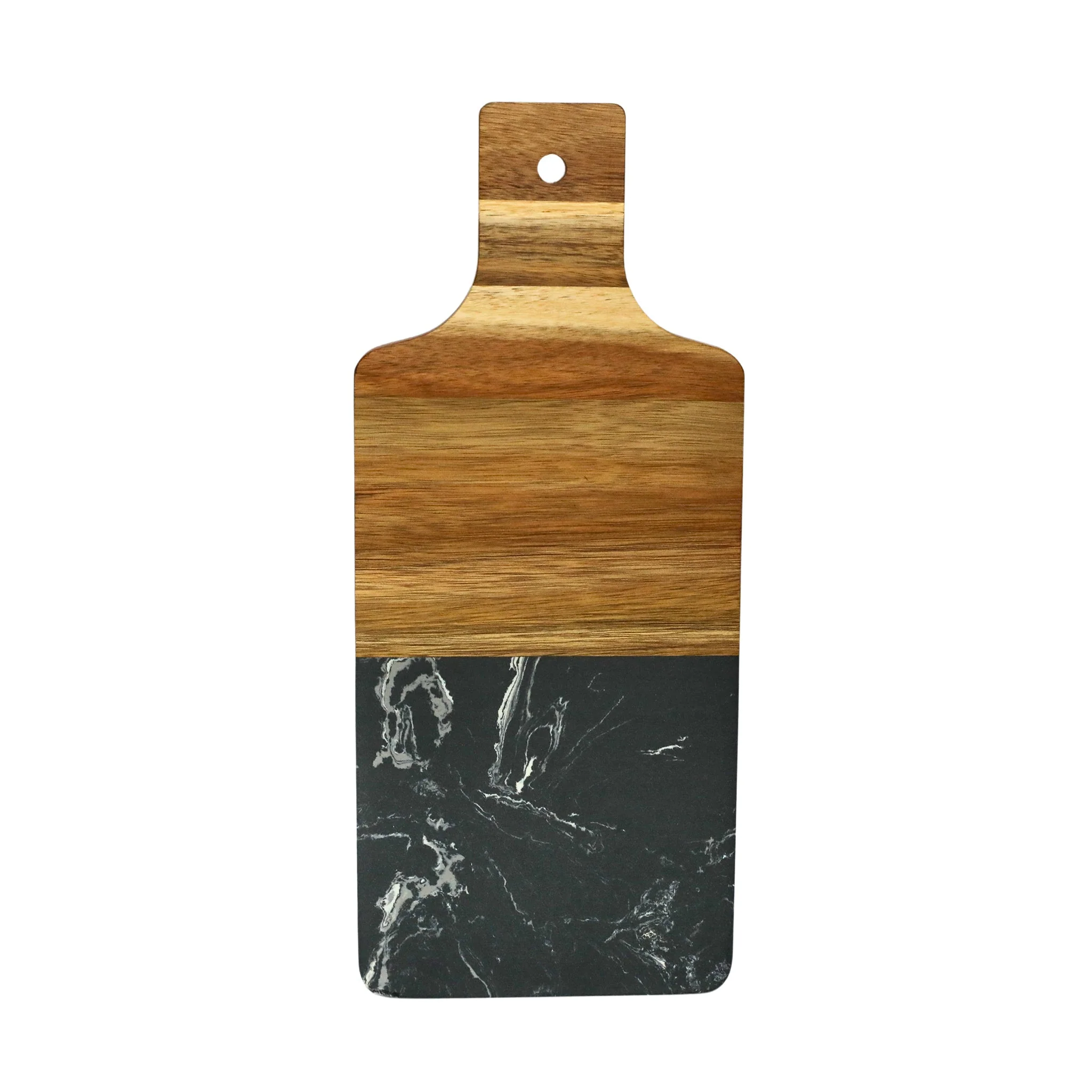 Black Marble and Acacia Wood Handled Board - Image 4
