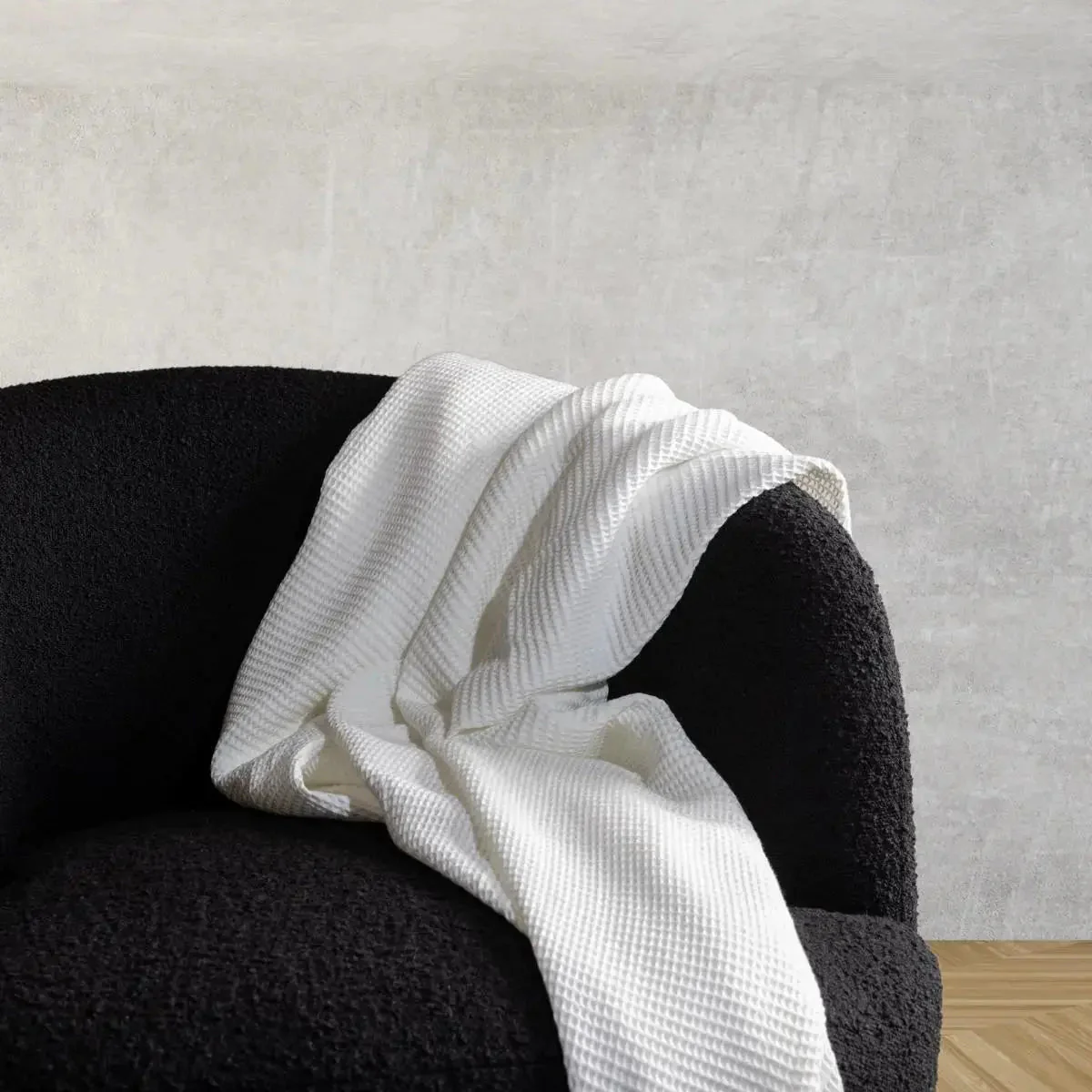 Blissful Bamboo Waffle Throw Blanket - Image 2