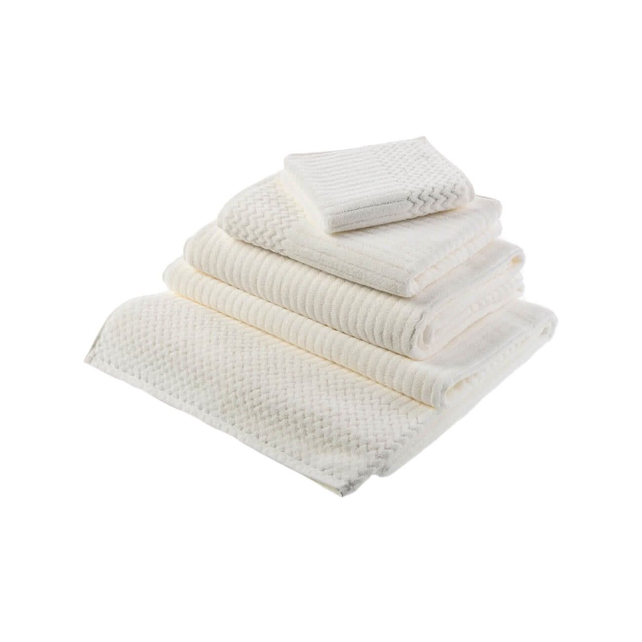 Bonini Chevron Ivory or Gray by Turkish Towel Collection