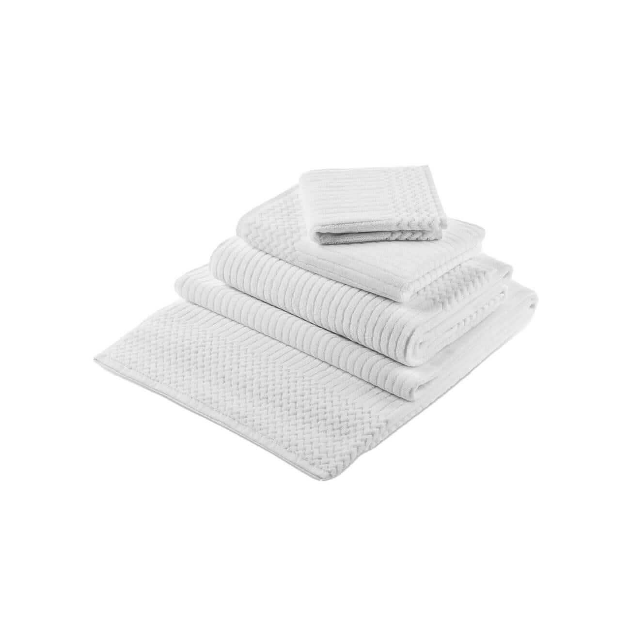 Bornova Hotel Bonini Chevron White by Turkish Towel Collection - Image 2