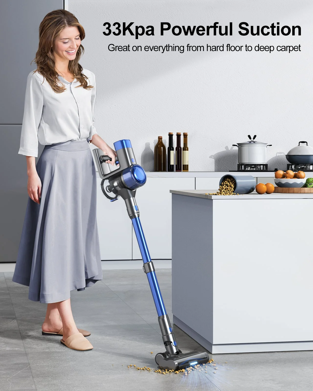 Buture VC50 Blue Cordless Vacuum - Image 2