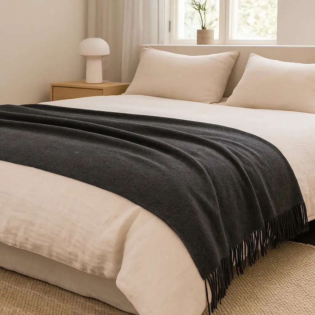 Cashmere Throw Blanket - 55"x74" - Image 10