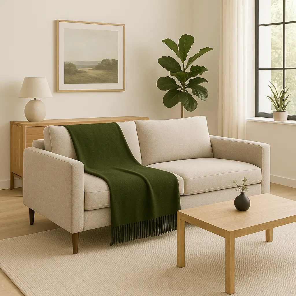 Cashmere Throw Blanket - 55"x74" - Image 15