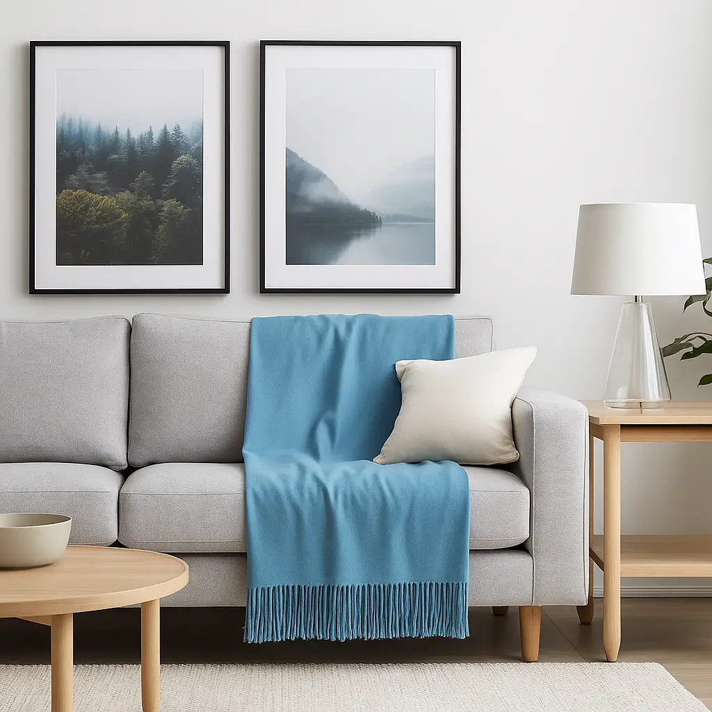 Cashmere Throw Blanket - 55"x74" - Image 19
