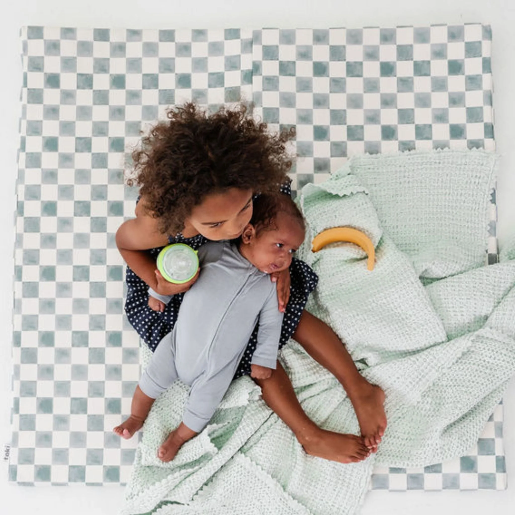 Checker Matcha Vegan Leather Mat - Image 2