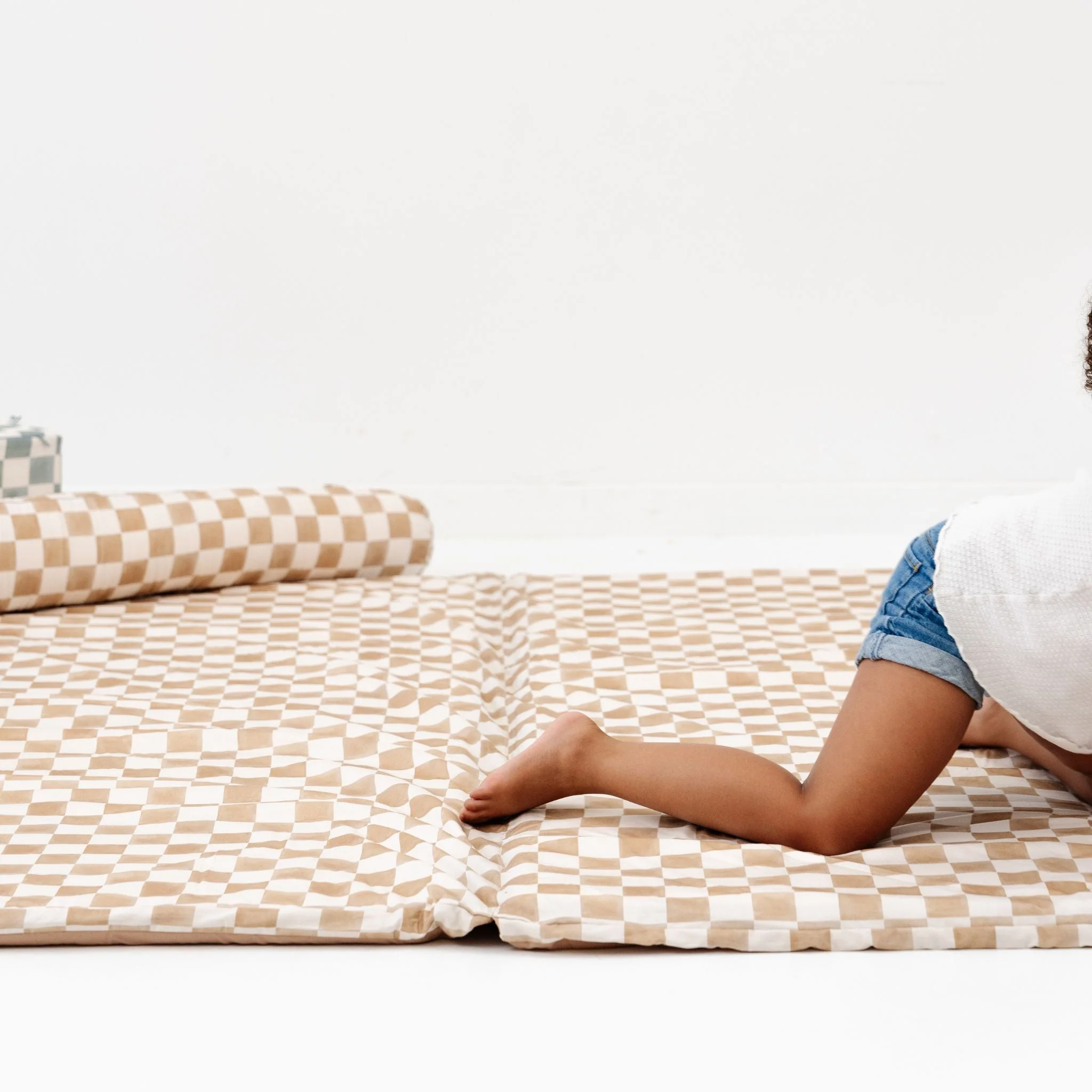 Checker Toffee Organic Cotton Mat - Image 10