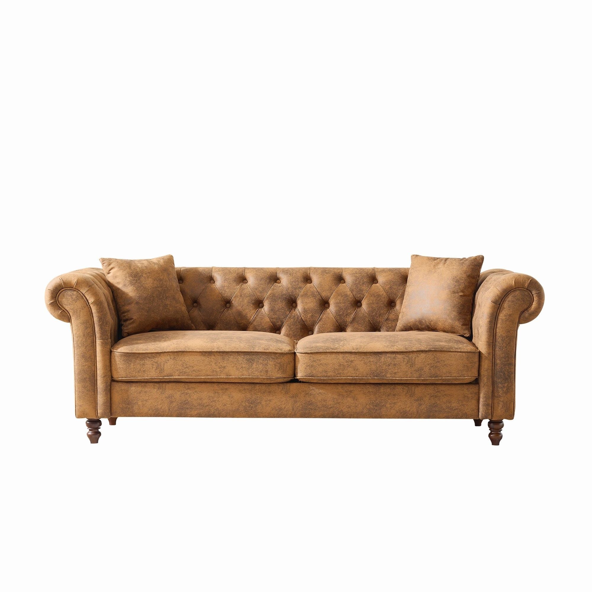 Chesterfield Sofa - Mid Century Modern 3 Seater Couch - Image 2