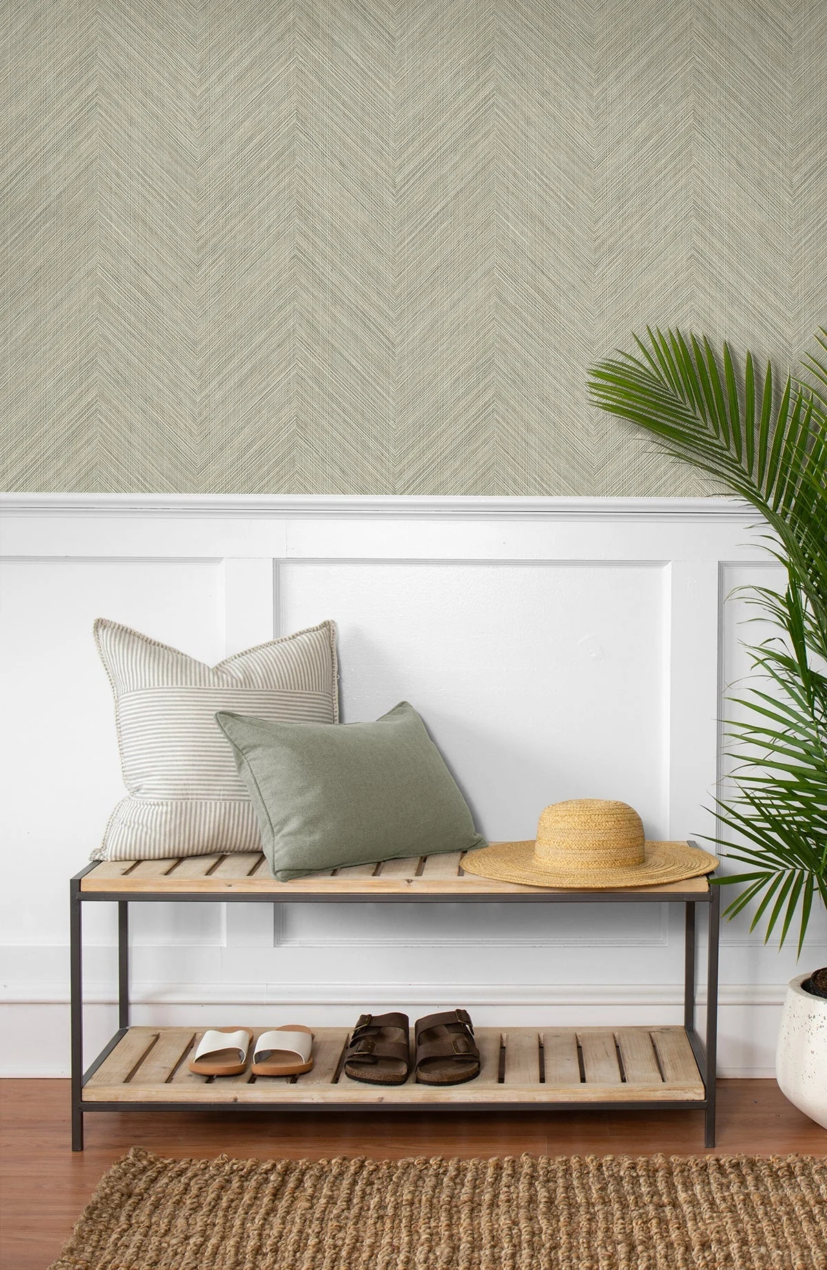 Chevron Stripe Peel and Stick Removable Wallpaper - Image 19