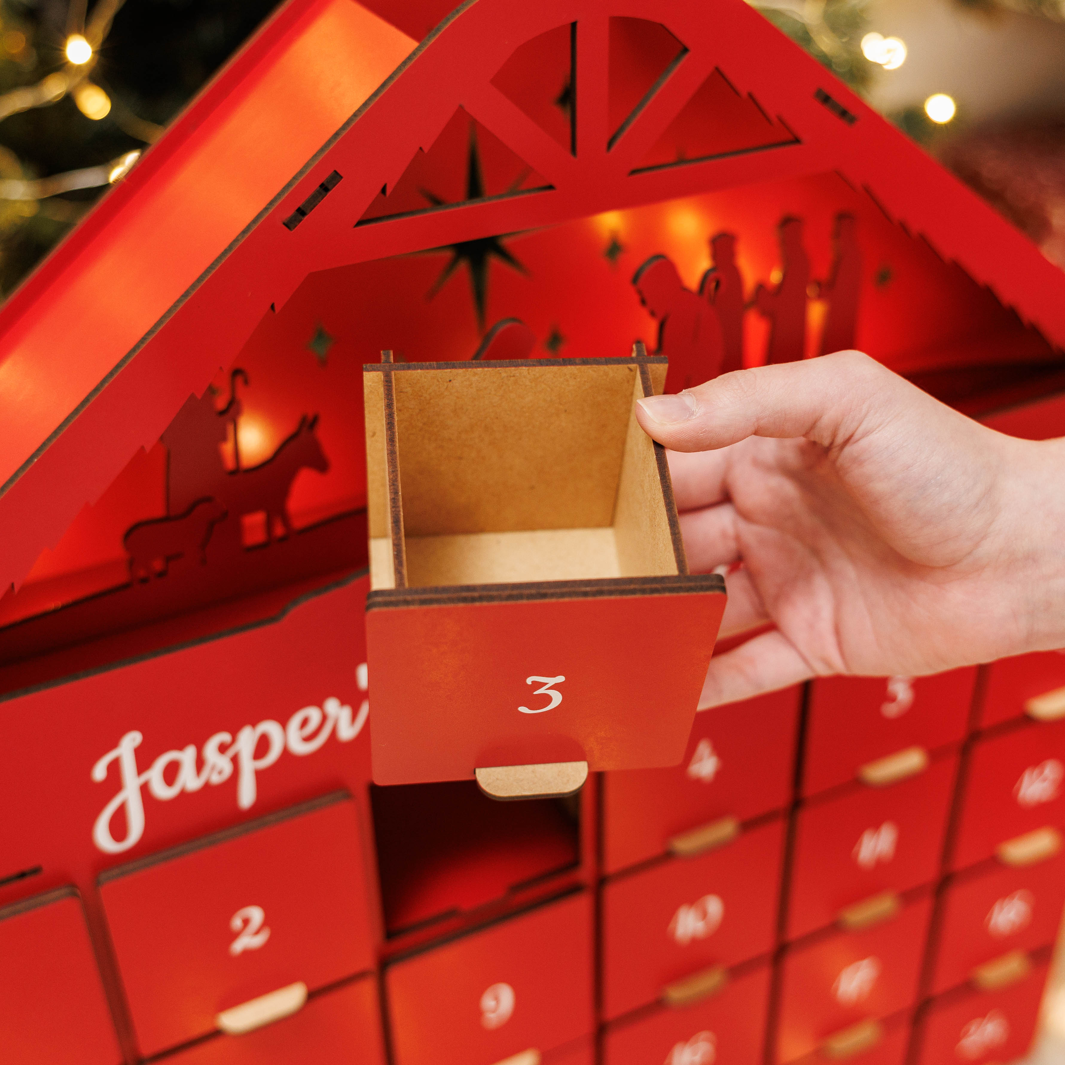 Christmas Advent Calendar - Red - Image 5