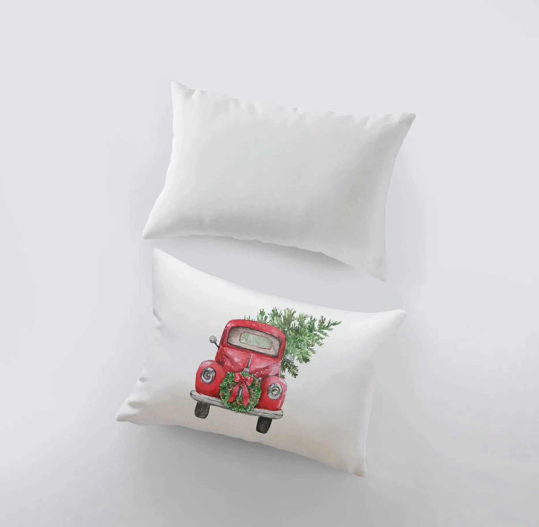 Christmas Red Truck, Throw Pillow - Image 4