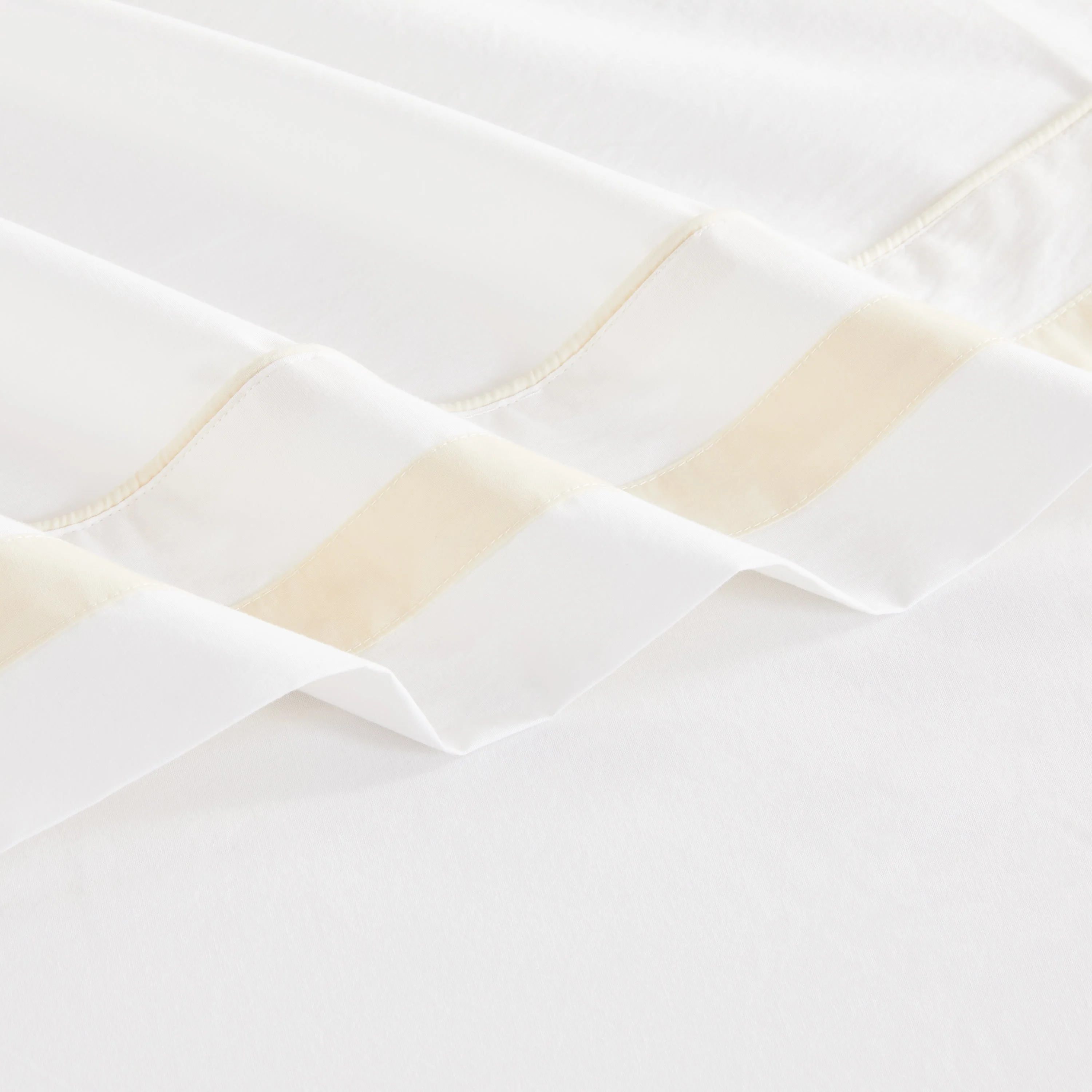 Classic Double Border Percale Cotton Pillowcase Pair - Image 6