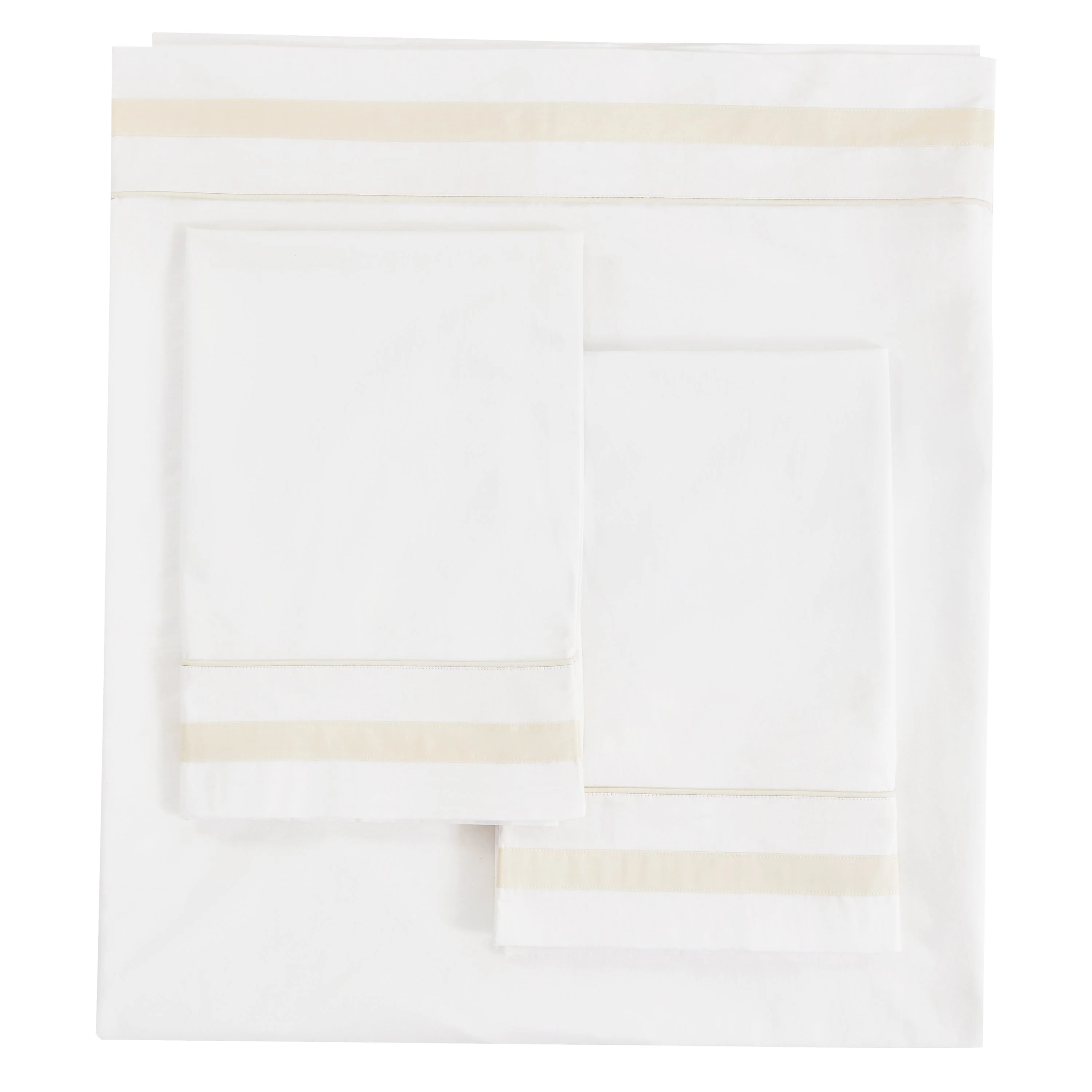 Classic Double Border Percale Cotton Sheet Set - Image 11