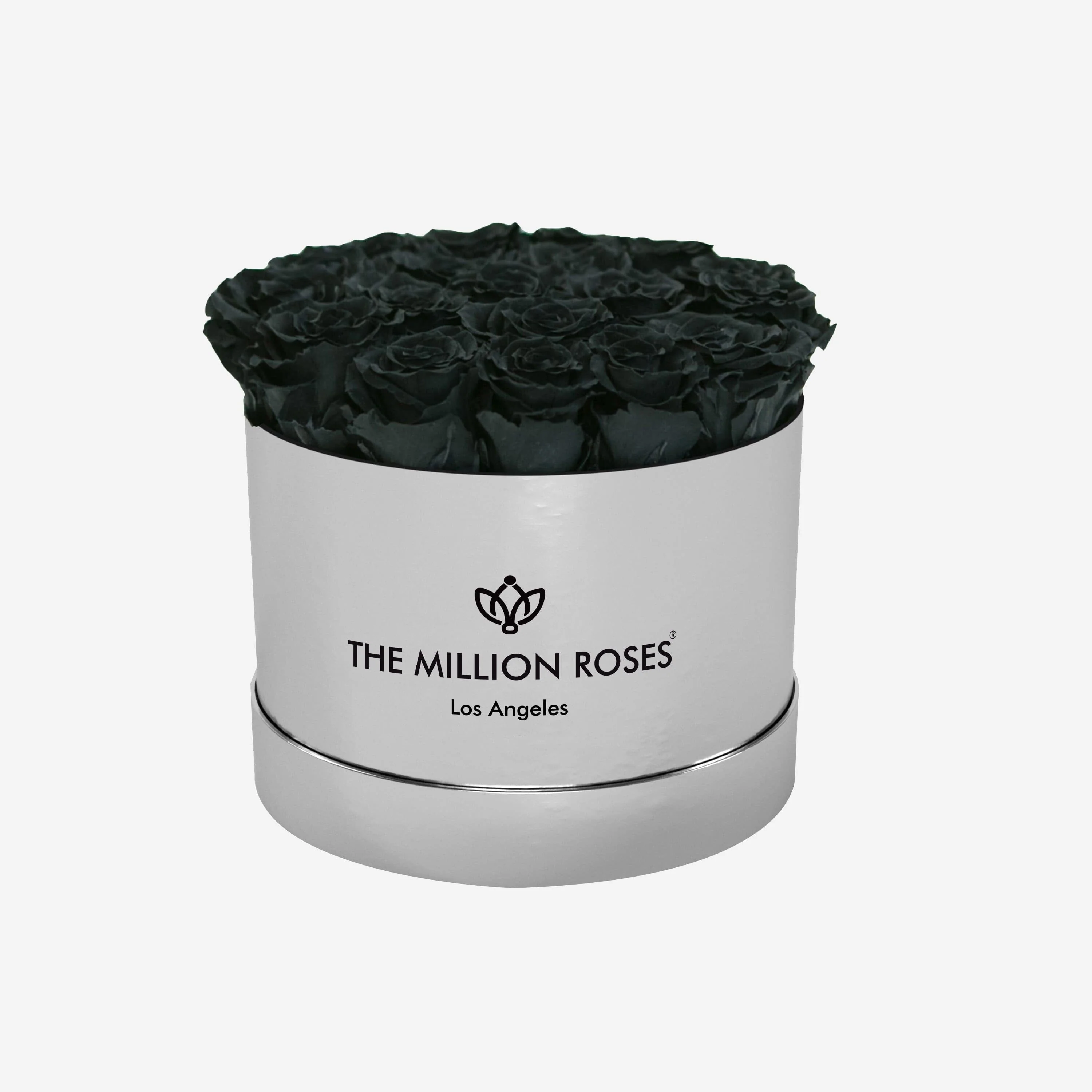 Classic Mirror Silver Box | Black Roses - Image 2