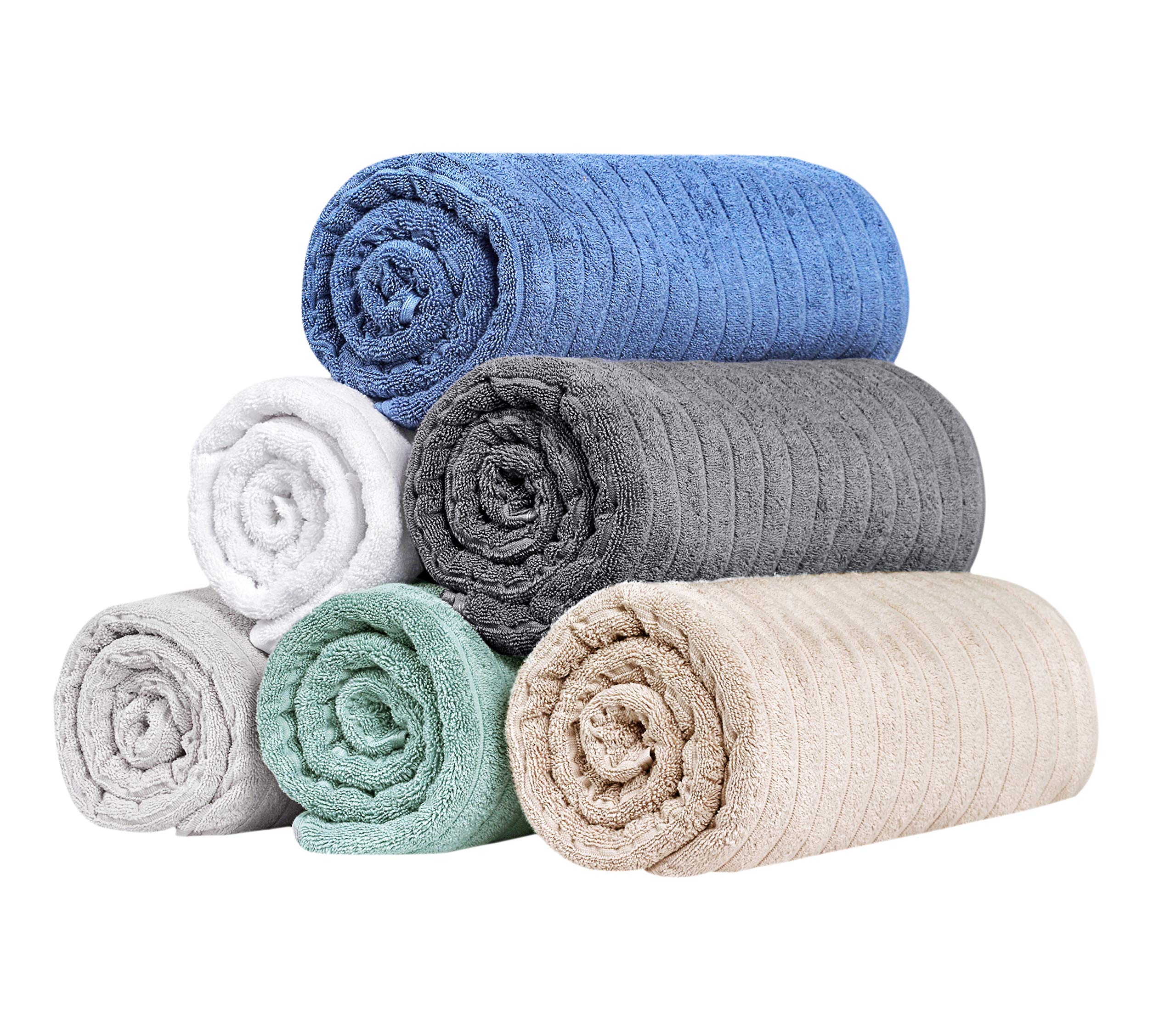 Washcloths Set of 6, Absorbent & Quick Dry I 13"x13" - Image 54