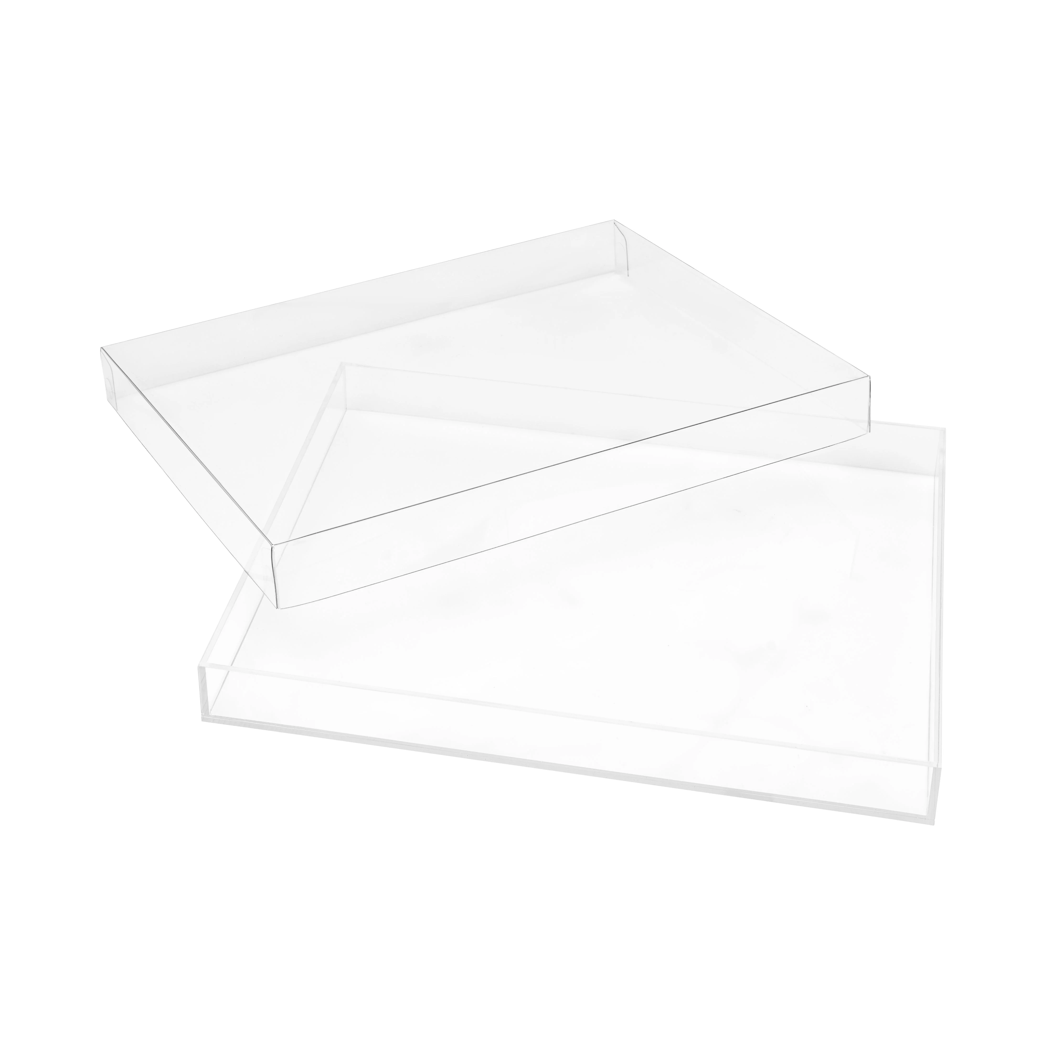 Clear Acrylic Serving Tray With Lid - Image 2