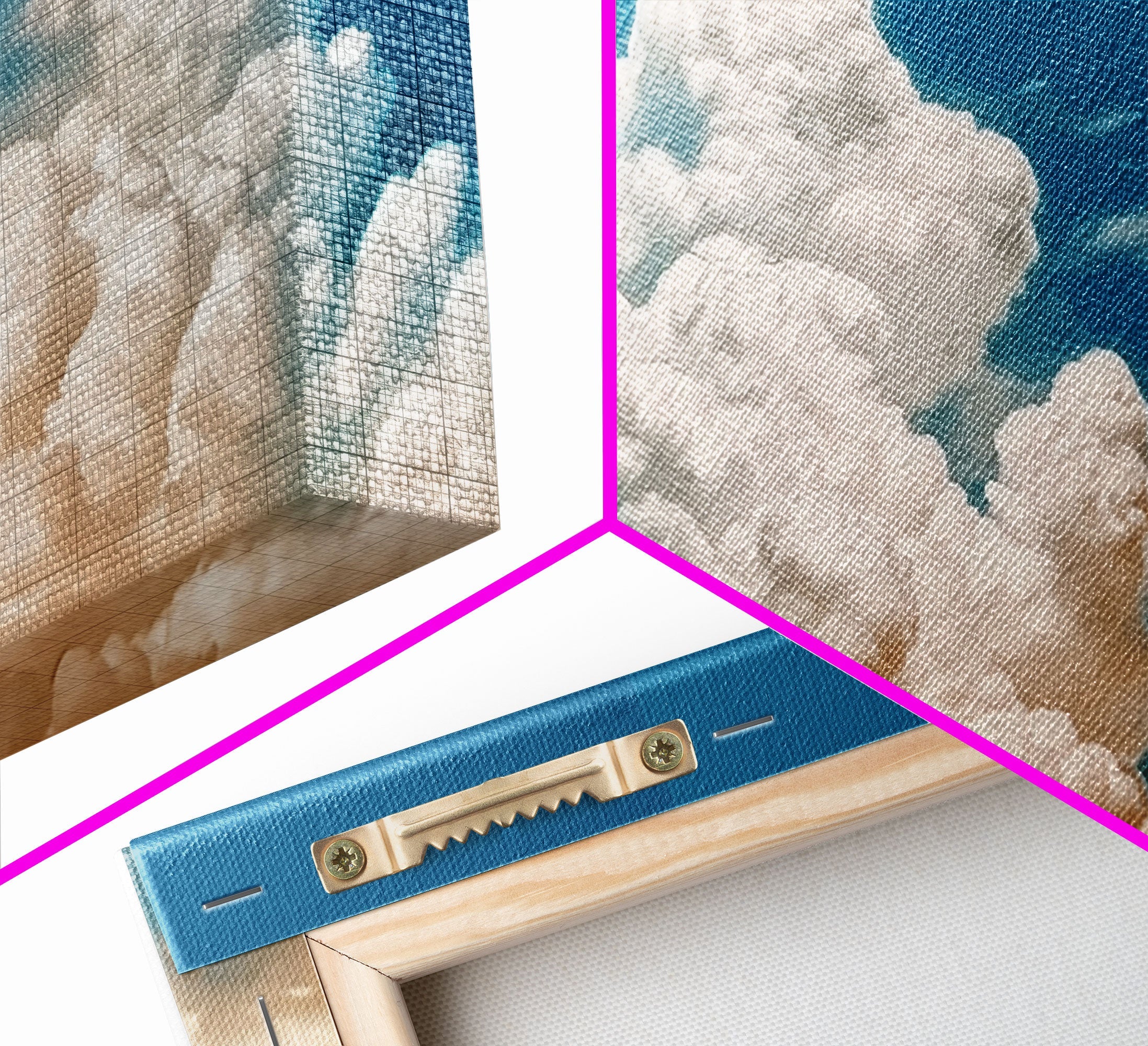 Cloud Wall Art Triptych 3 Piece Set - Image 13
