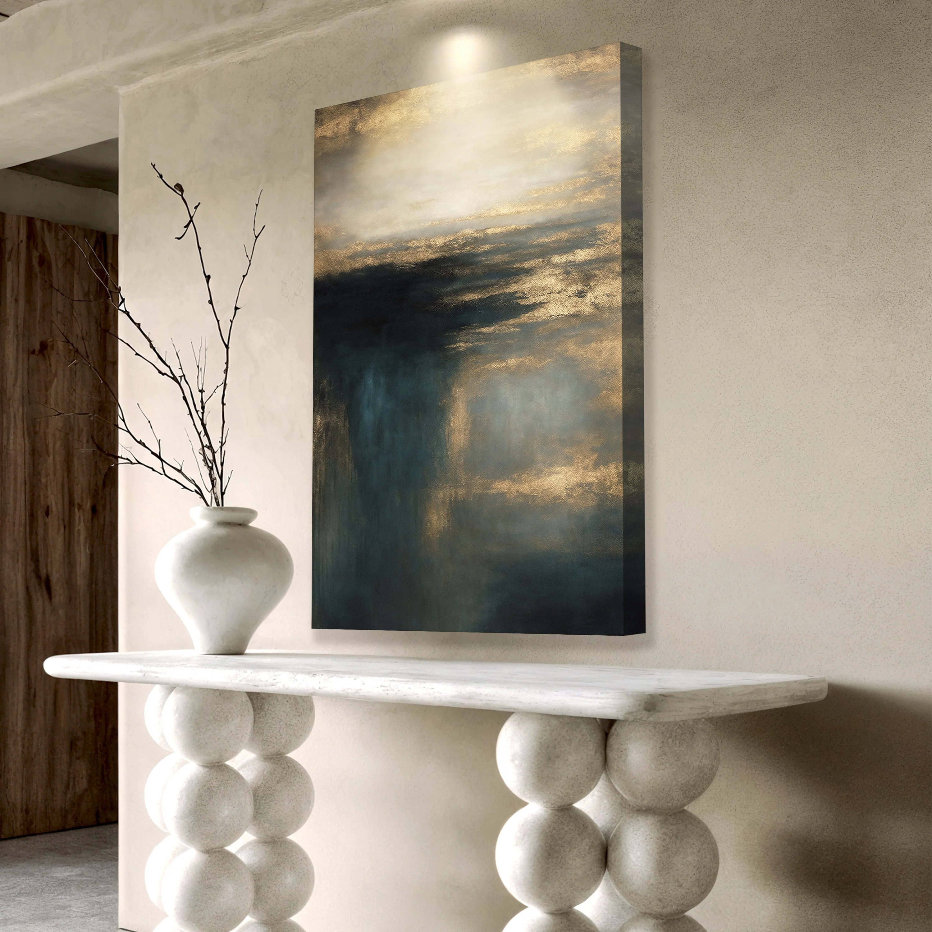 Cloudscape Glimmer Wall Art - Image 2