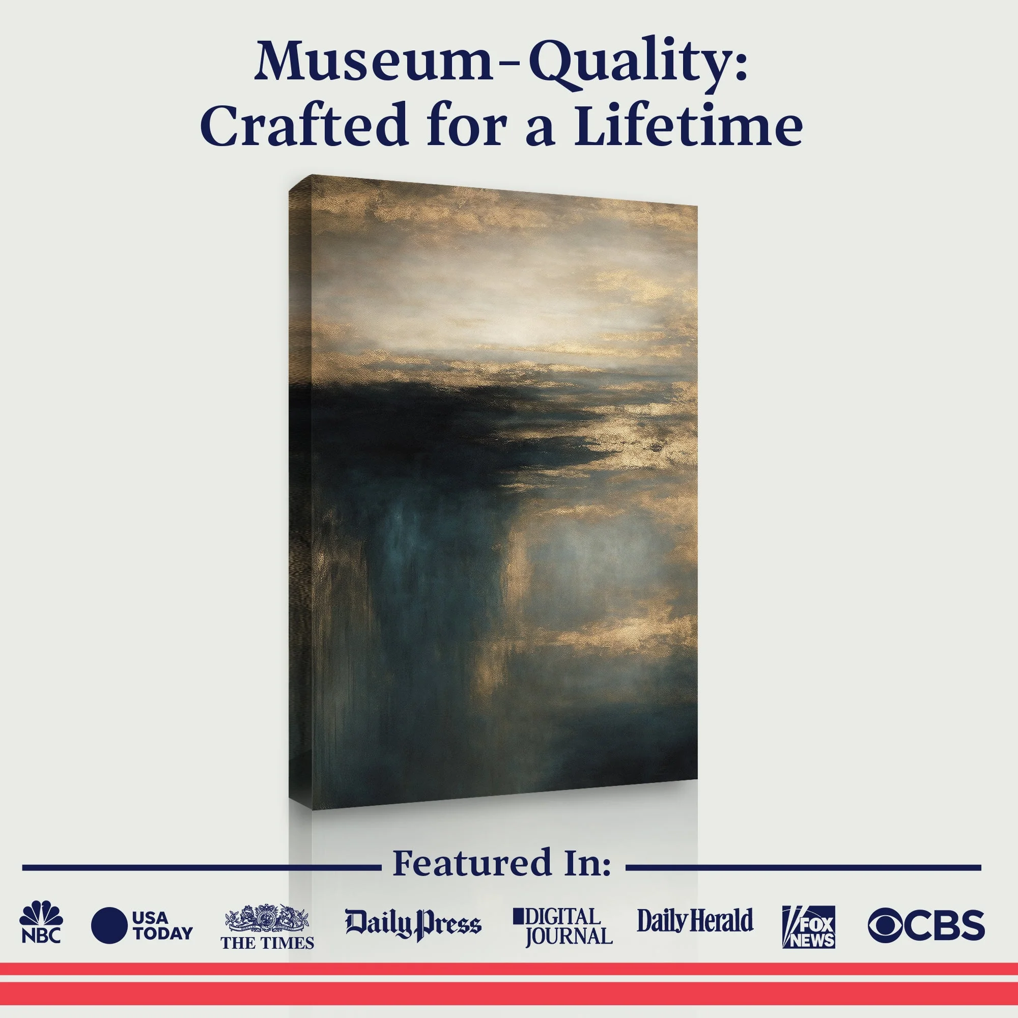 Cloudscape Glimmer Wall Art - Image 6