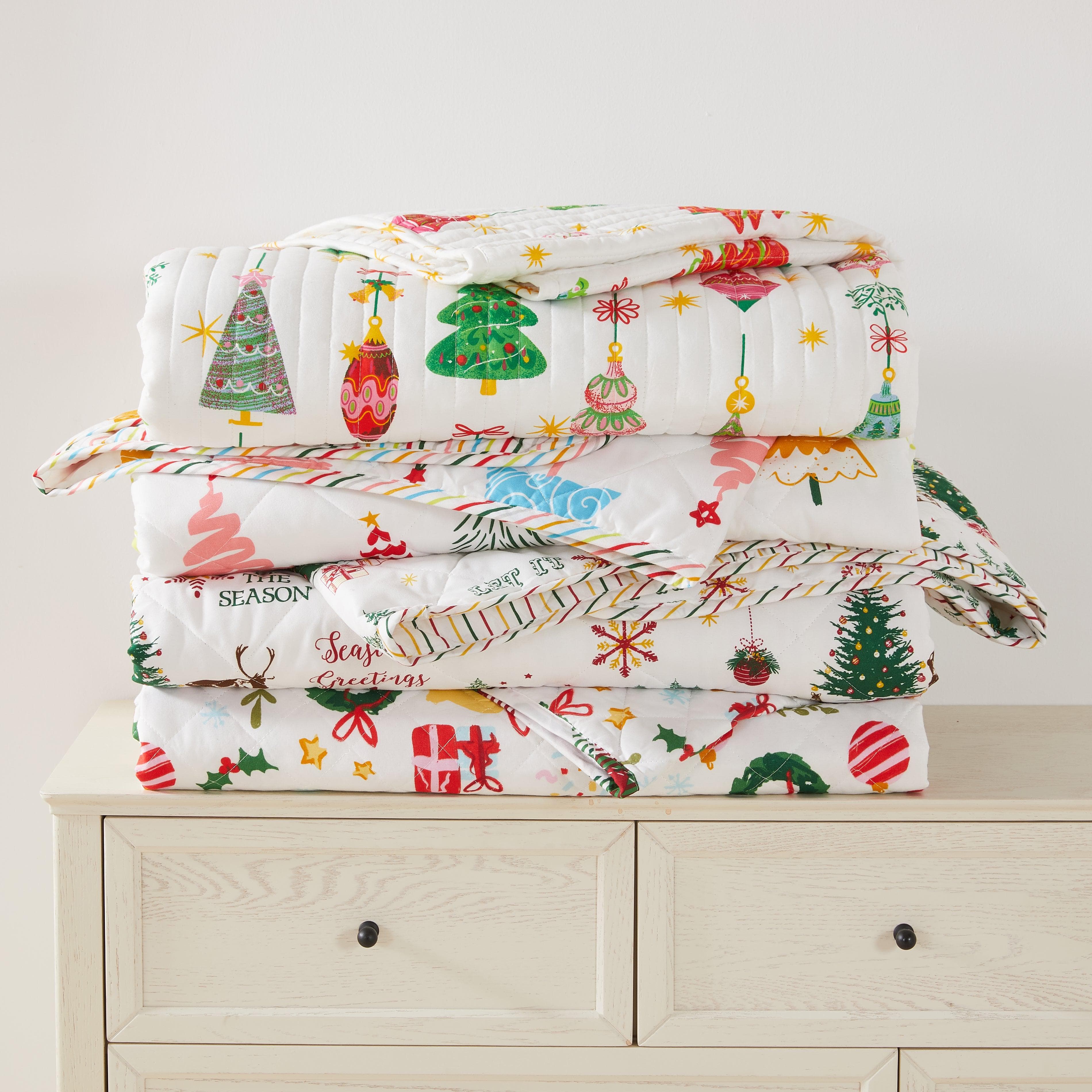 Colorful Holiday Quilt Set - Midnight Magic Collection - Image 36