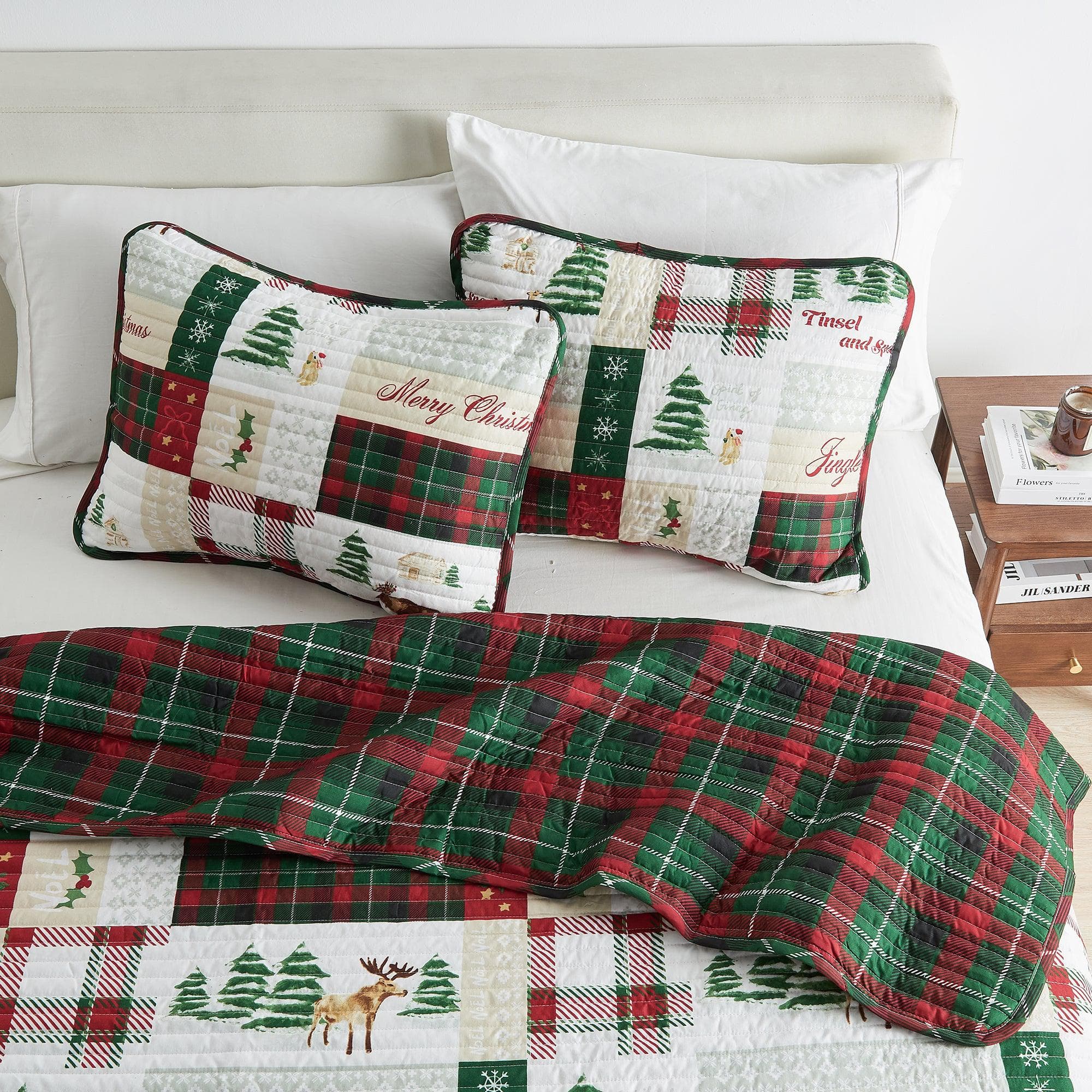 Colorful Holiday Quilt Set - Midnight Magic Collection - Image 8