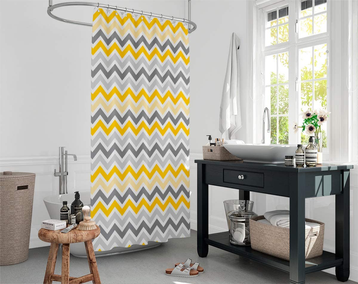 Corner Play Shower Curtain, Heavy Duty Design with 12 Grommets and Hooks, 72 x 72 Inches - Image 4