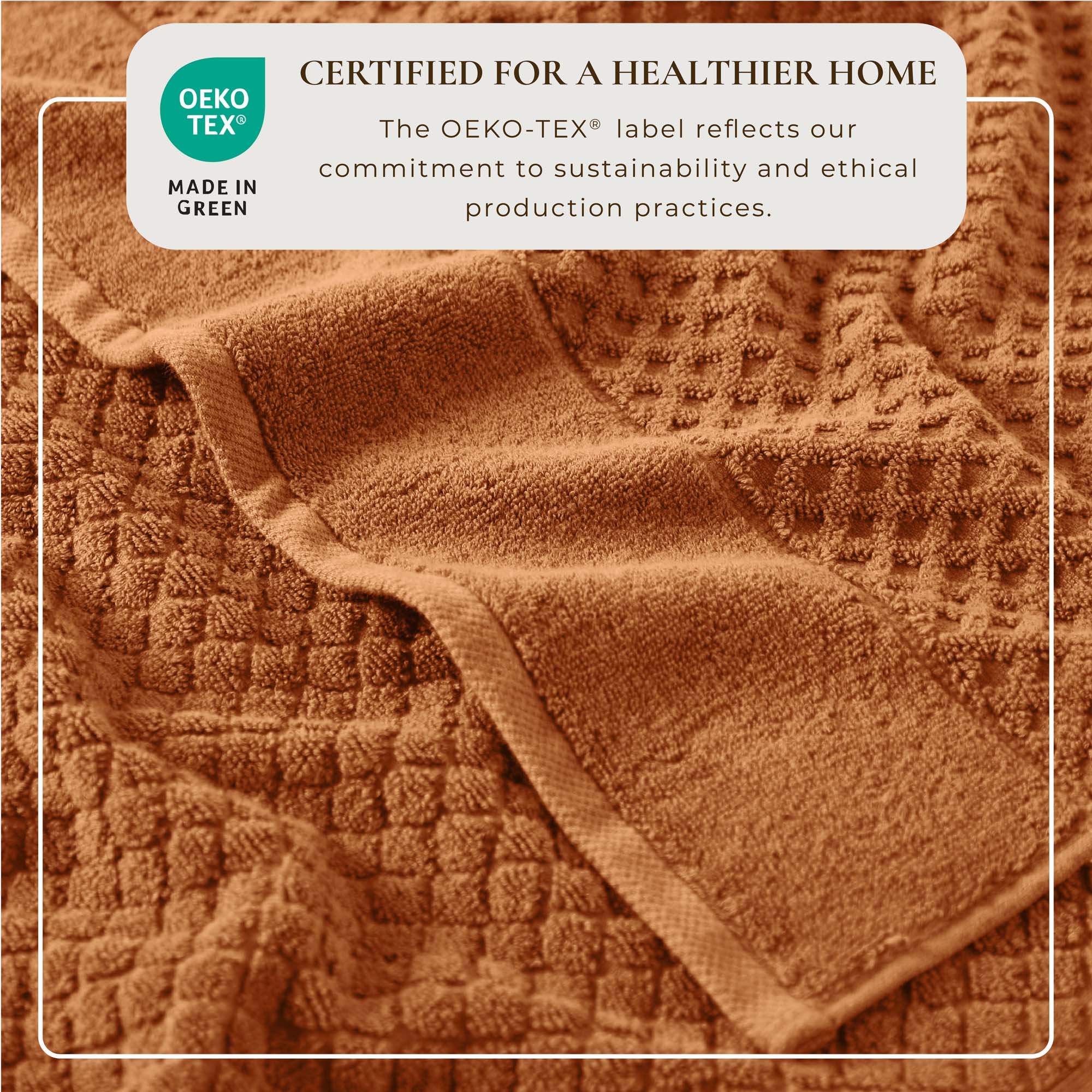 Cotton Diamond Waffle Weave Bath Towel Set - Grayson Collection - Image 131