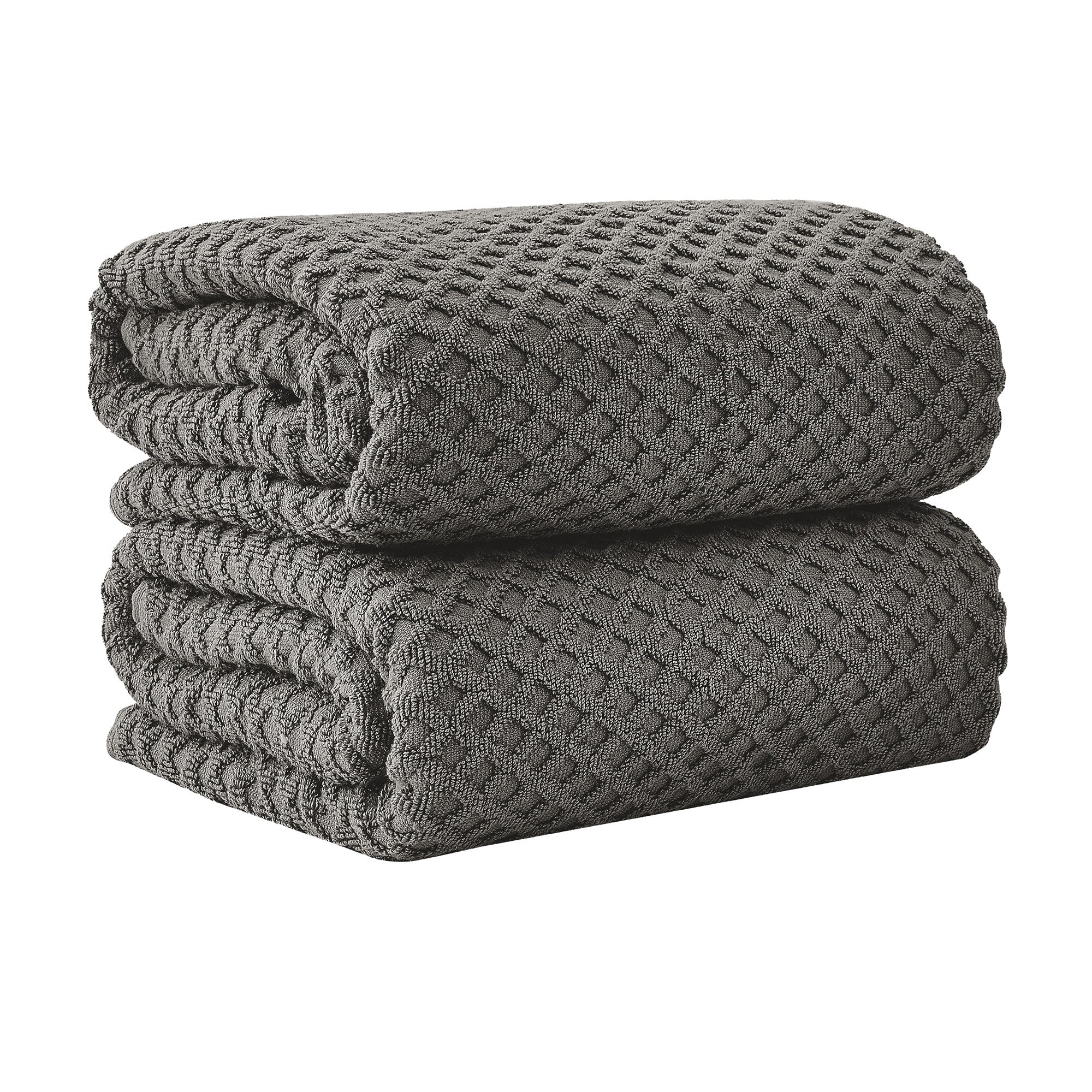 Cotton Diamond Waffle Weave Bath Towel Set - Grayson Collection - Image 154