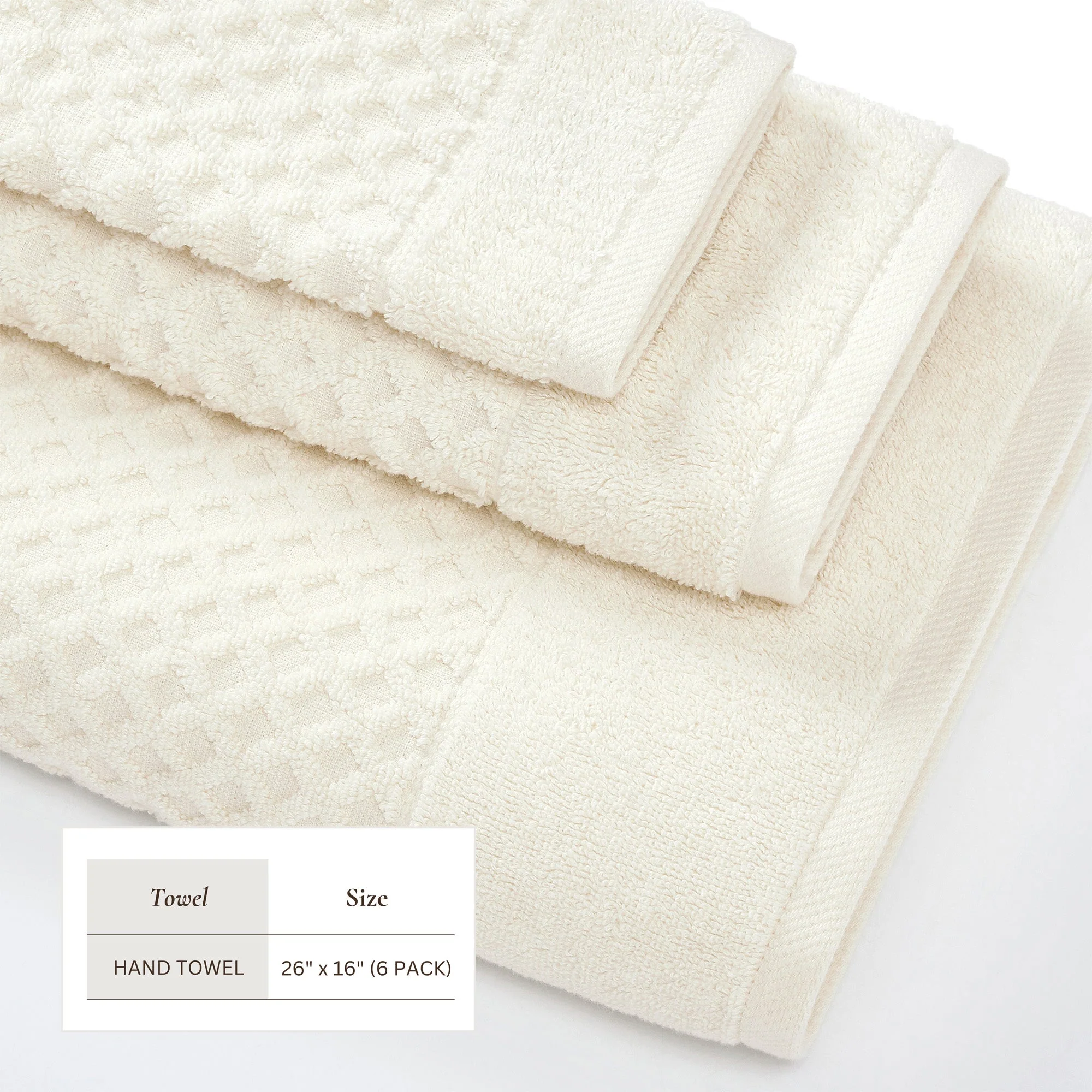 Cotton Diamond Waffle Weave Bath Towel Set - Grayson Collection - Image 21