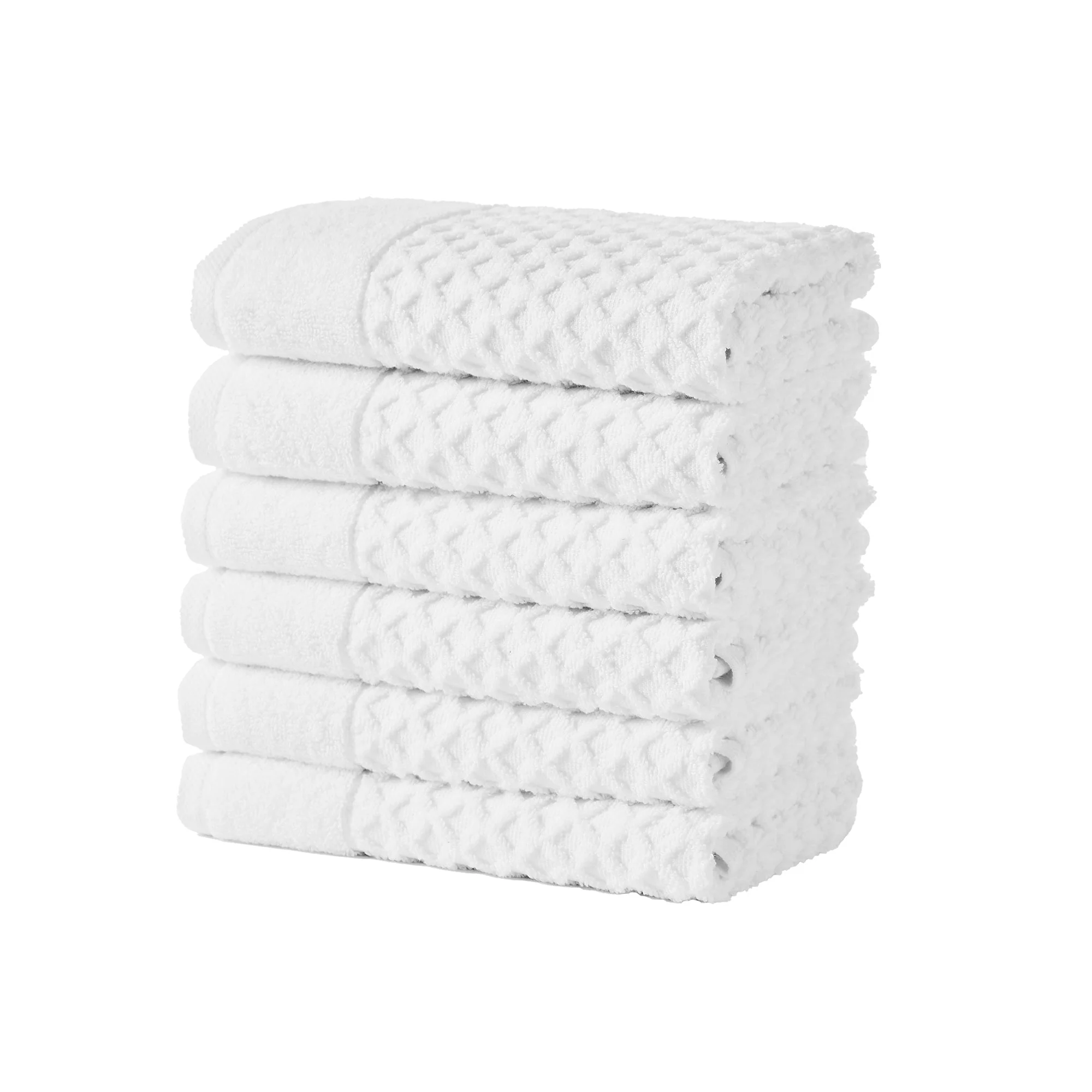Cotton Diamond Waffle Weave Bath Towel Set - Grayson Collection - Image 3