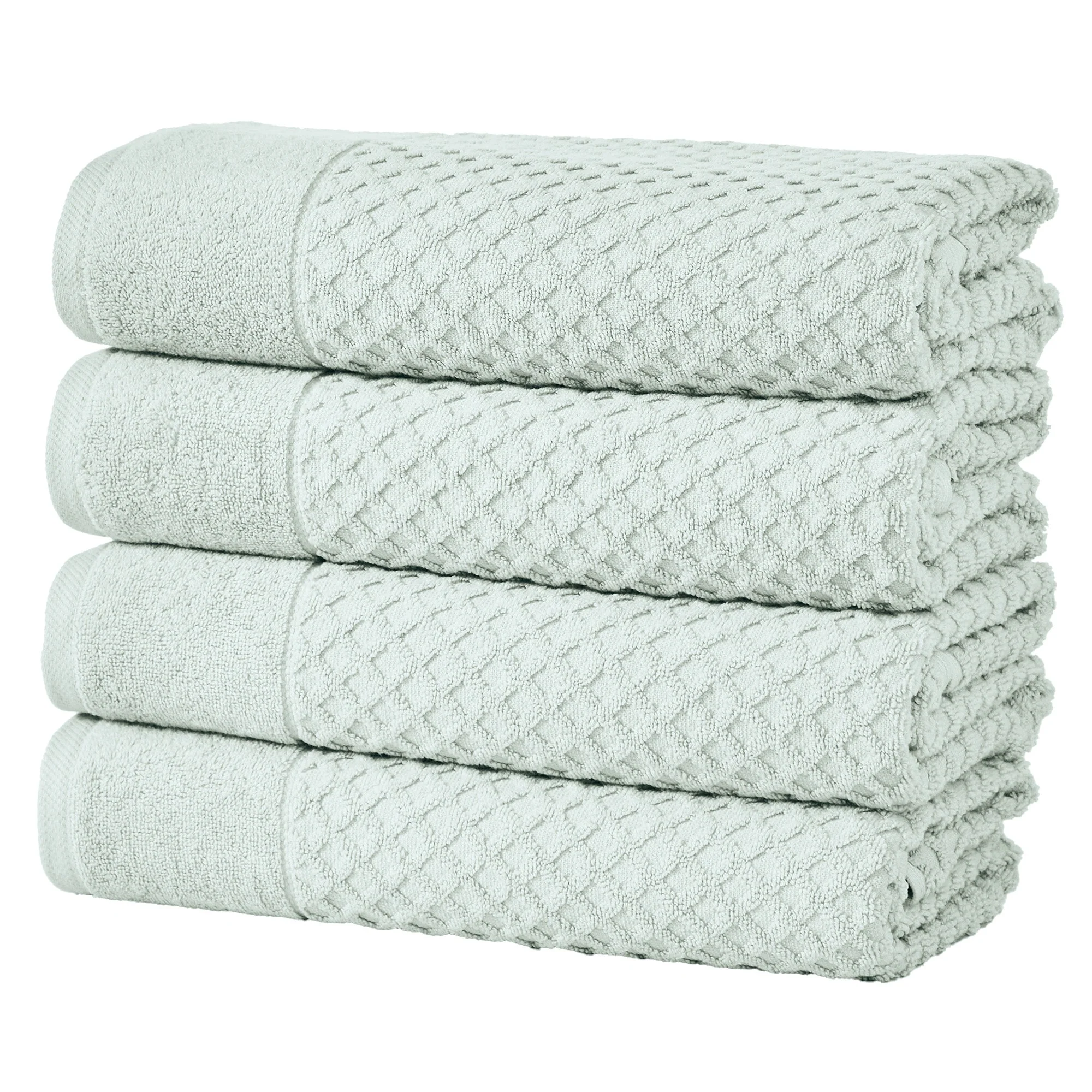 Cotton Diamond Waffle Weave Bath Towel Set - Grayson Collection - Image 91