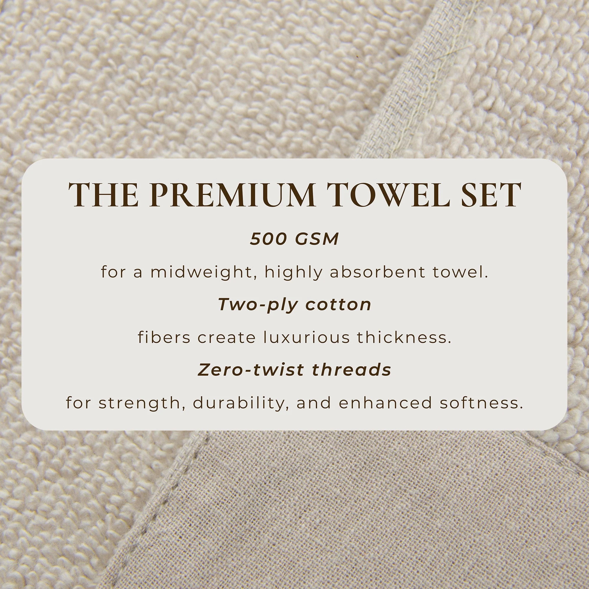 Cotton Linen-Like Border 6-Piece Towel Set - Priya Collection - Image 26