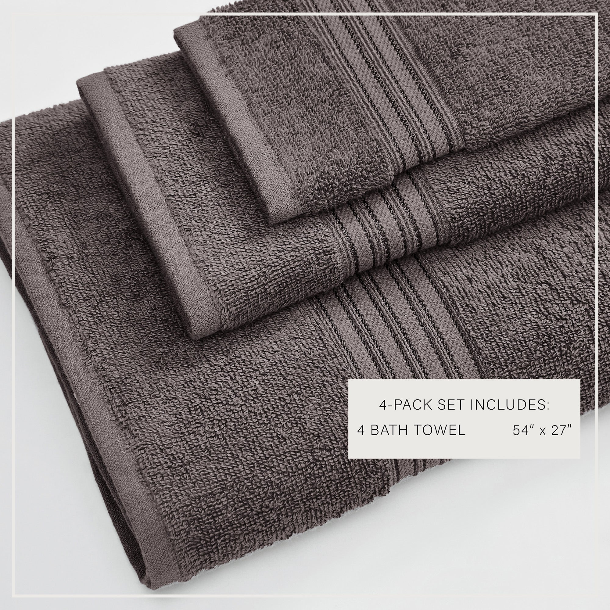 Cotton Terry Bath Towel Set - Cooper Collection - Image 111